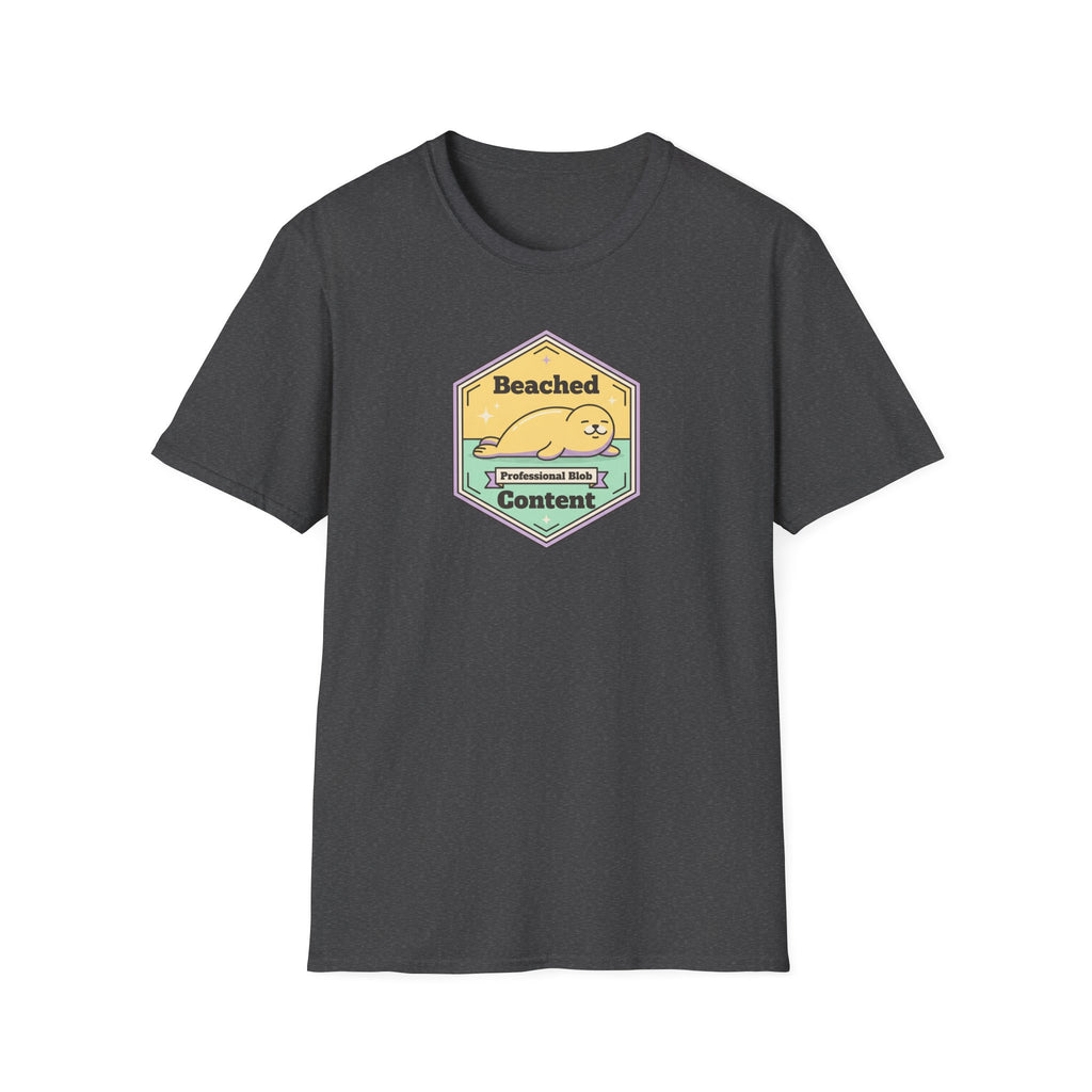 Beached Content seal badge T-Shirt | Cute beach seal design