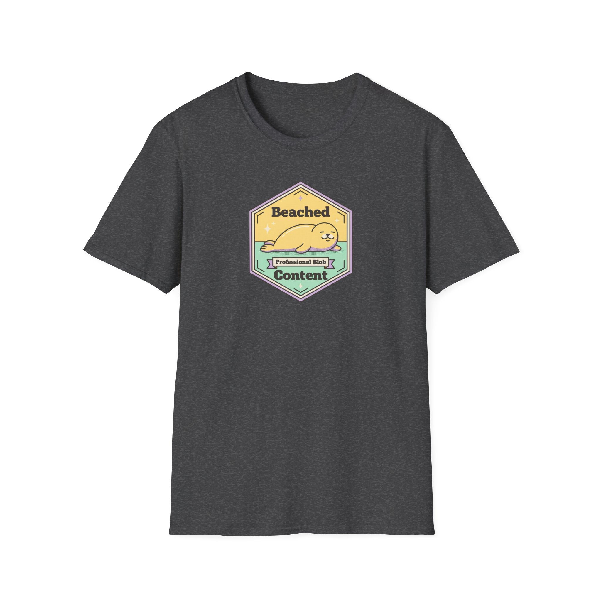 Beached Content seal badge T-Shirt | Cute beach seal design