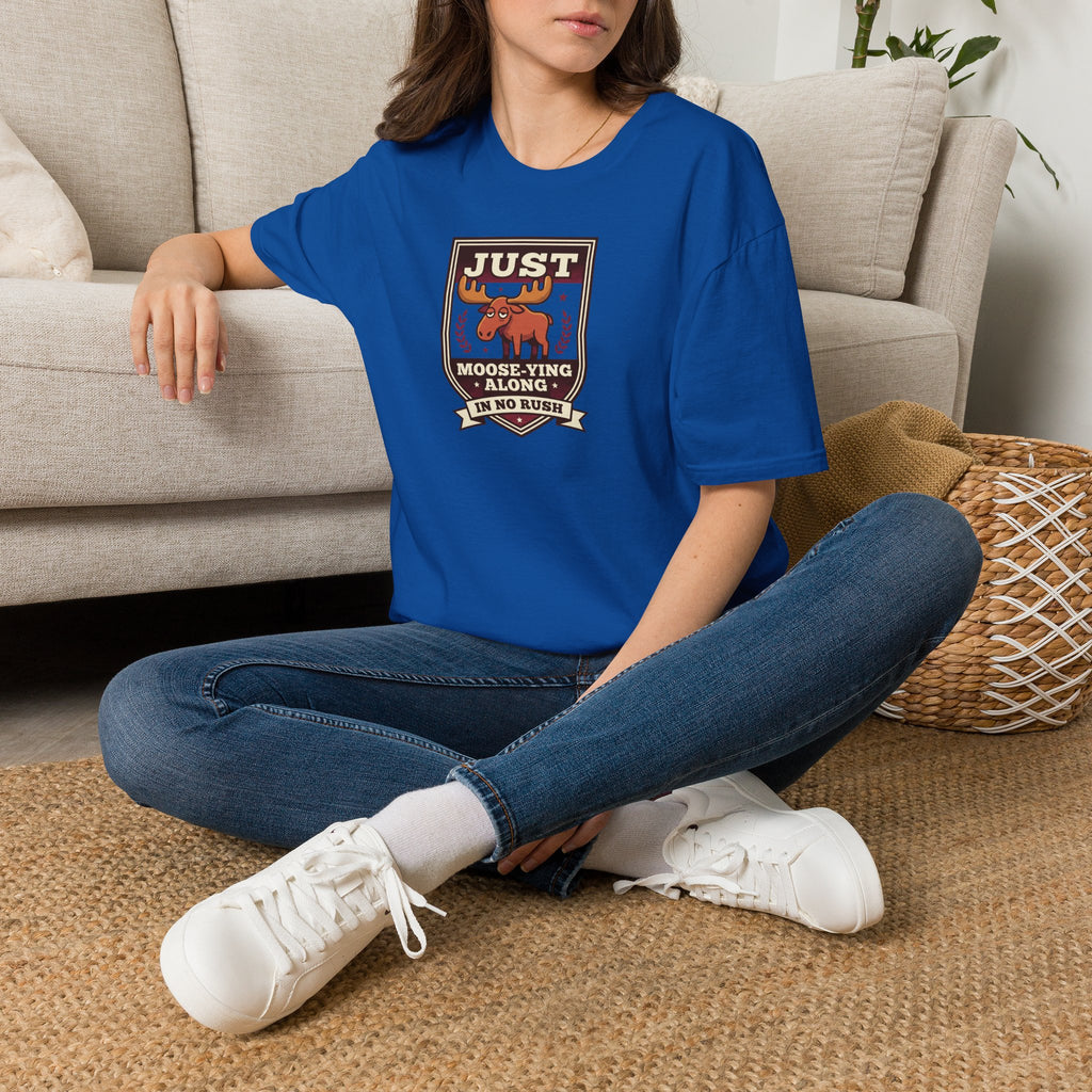 Just Moose-ying Along shirt | Moose graphic tee, Woodland humor