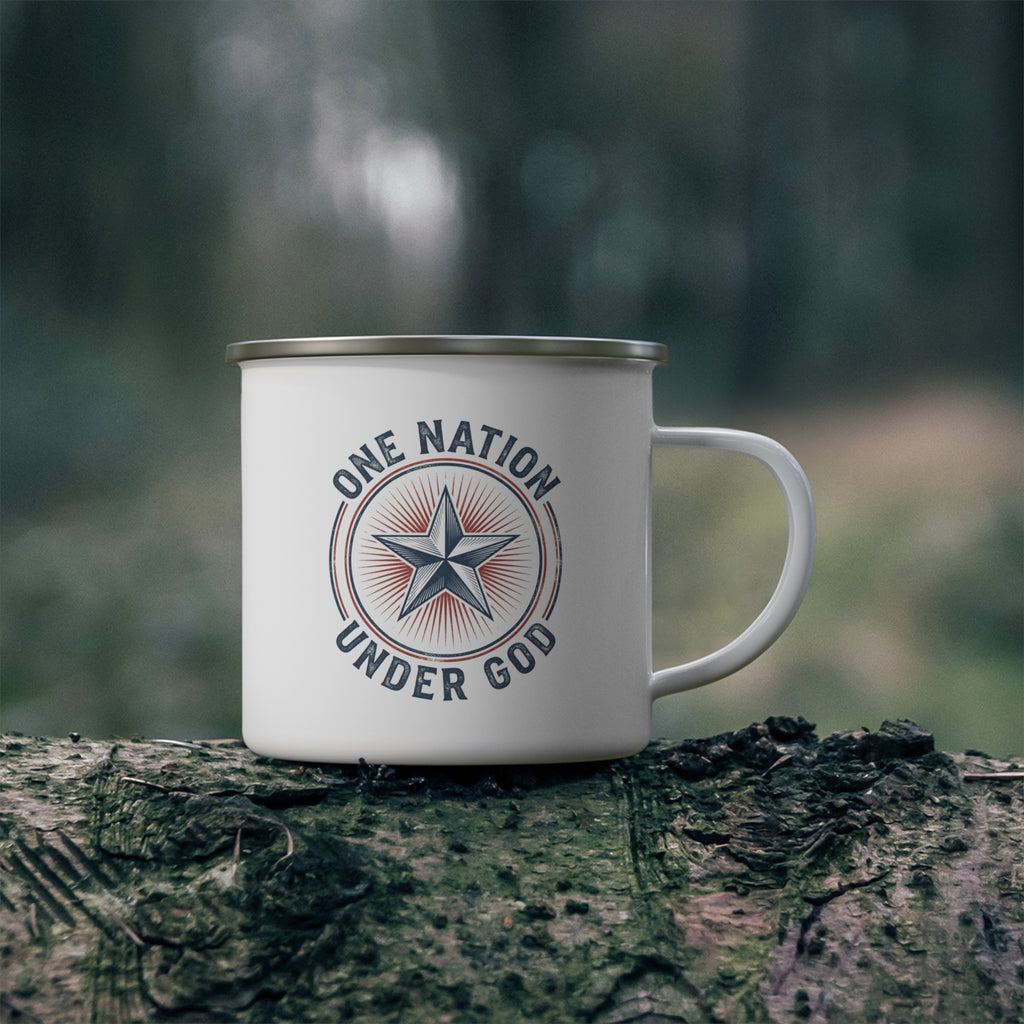 1776 Patriotic Enamel Camping Mug | Vintage American Coffee Mug | 4th of July Gift | Independence Day Mug | Rustic Outdoor Camp Cup
