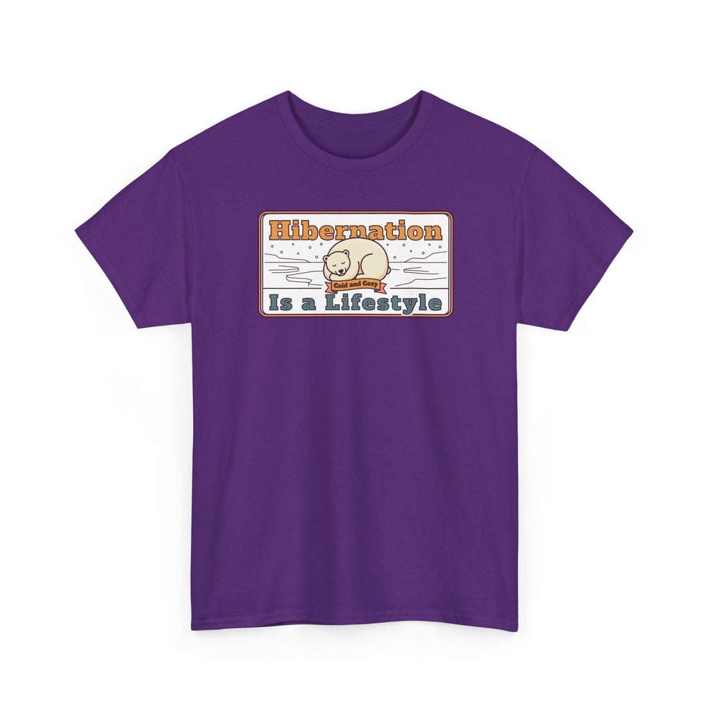 Hibernation Is a Lifestyle T-Shirt | Sloth Nap Illustration