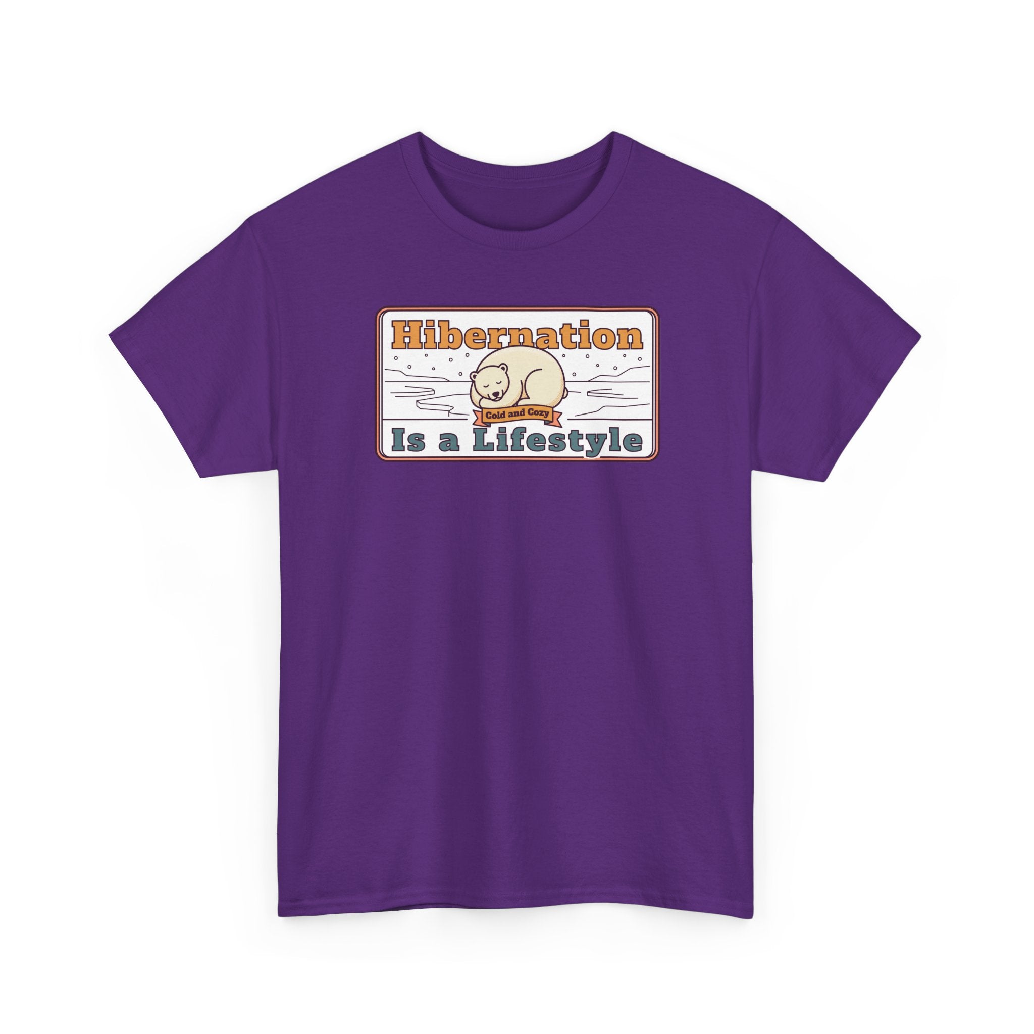 Hibernation Is a Lifestyle T-Shirt | Sloth Nap Illustration