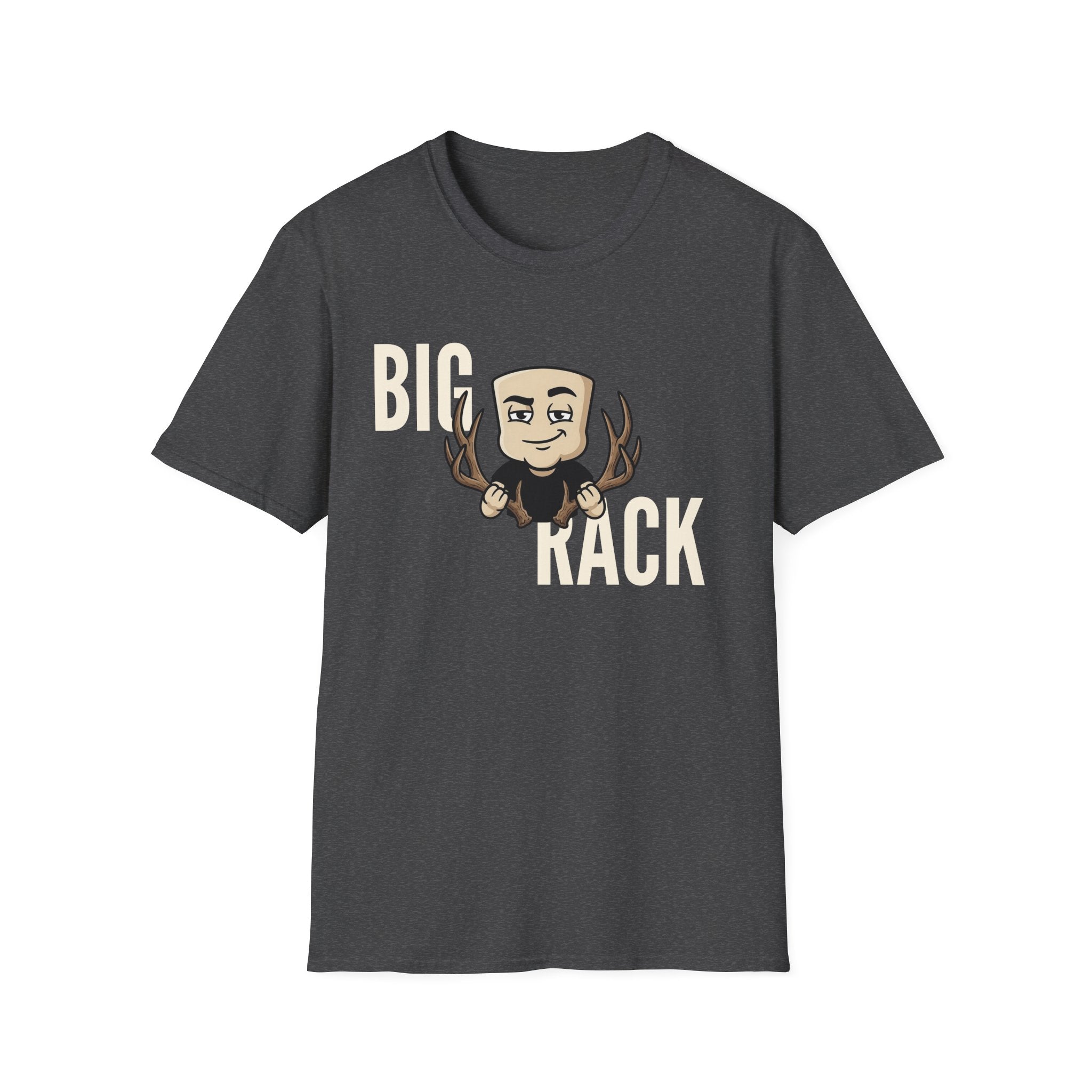 Big Rack T-Shirt, Funny Deer Hunting Tee, Buck Antler Hunter Gift Shirt, Sarcastic Outdoorsman Humor Tee for Men & Women