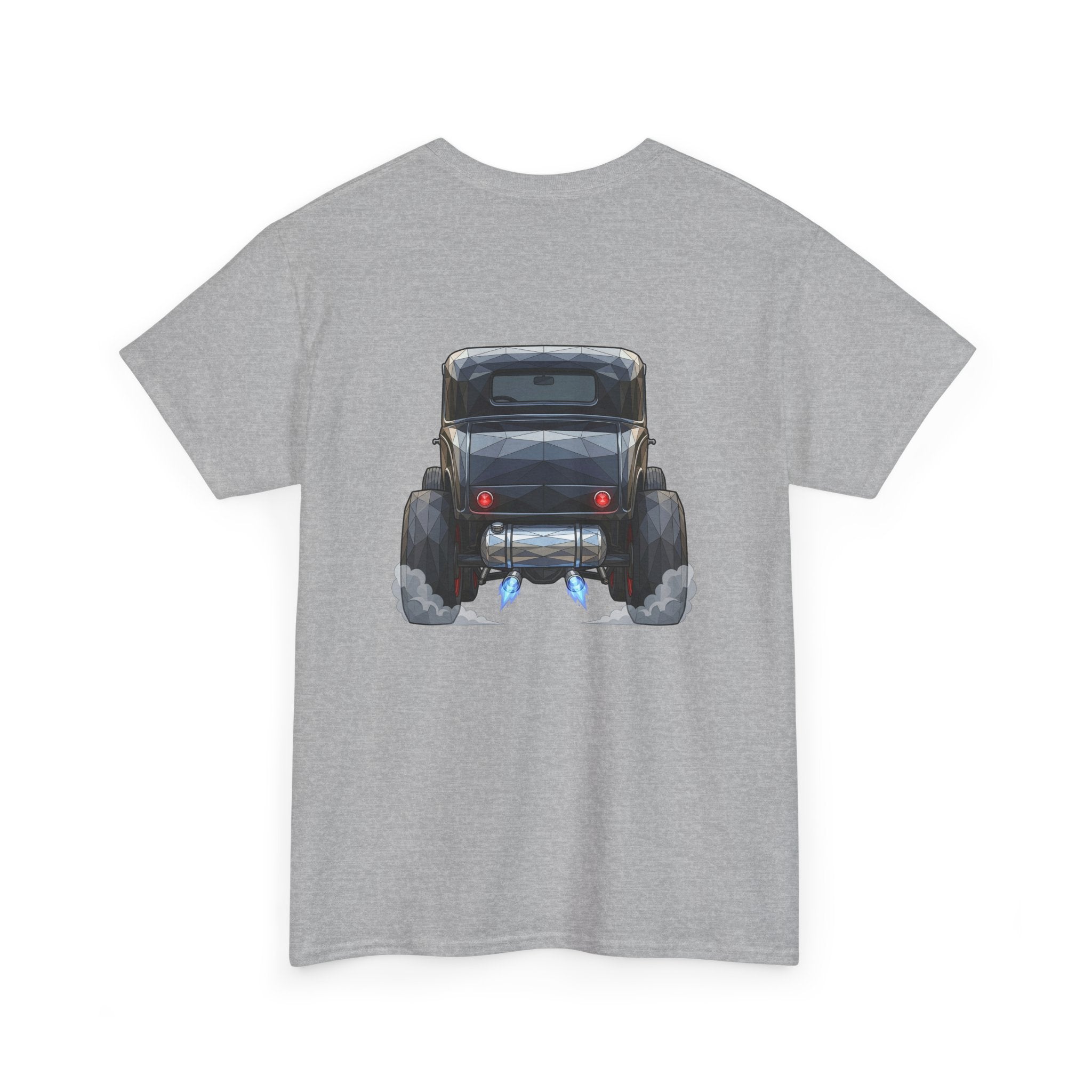 Vintage Hot Rod Front and Rear Tee | Classic Car Graphic Shirt