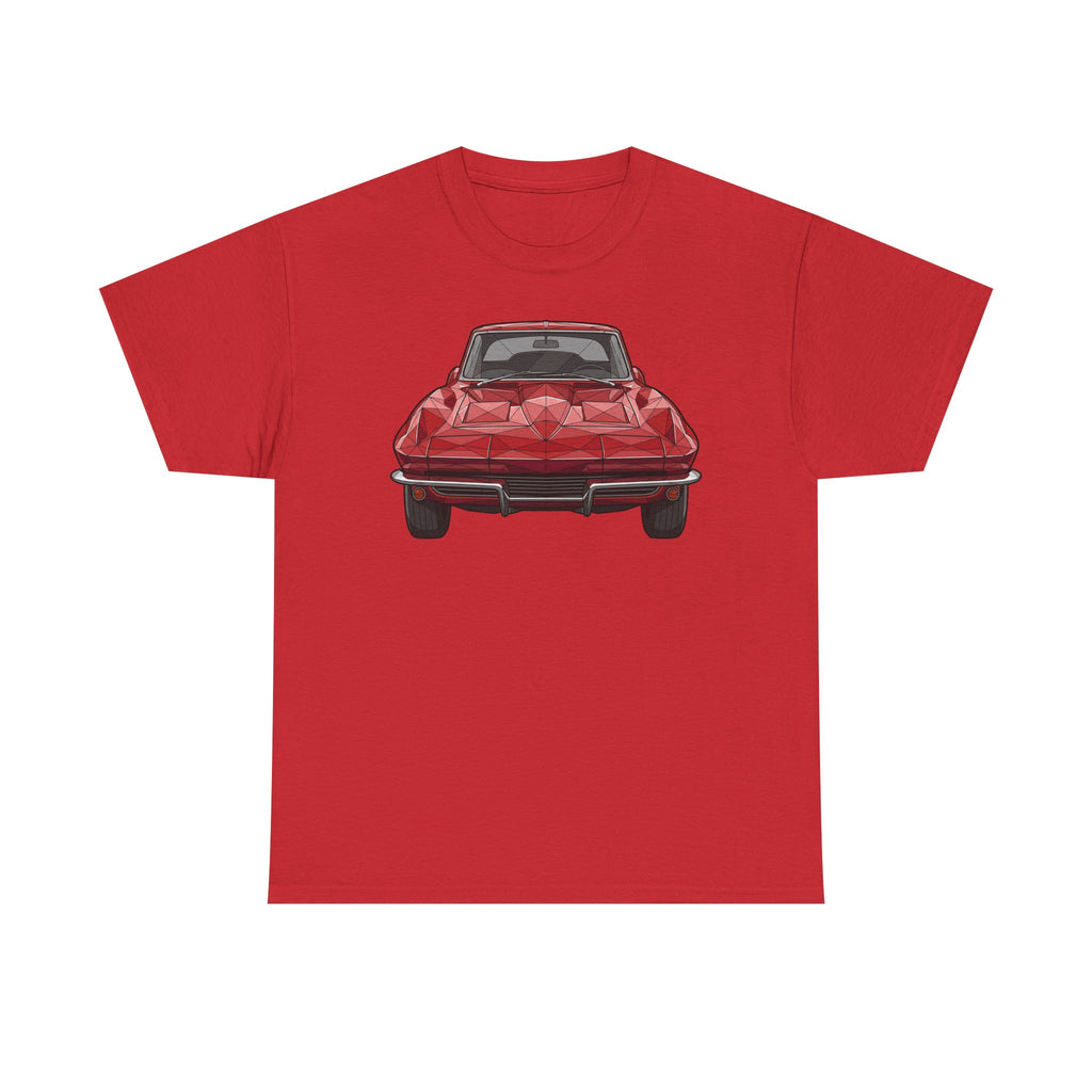 Retro Split Window Sports Coupe T-Shirt | Front and Rear View