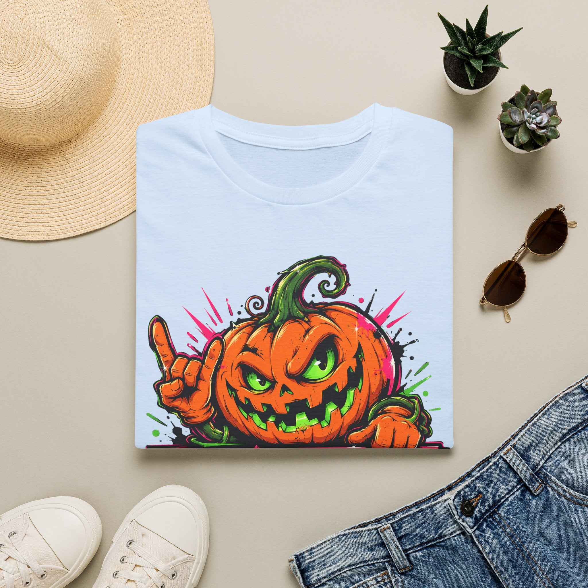 Spooky Season Pumpkin Jack-O-Lantern T-Shirt | Halloween Graphic Tee | Fall Vibes Shirt | Trick or Treat Tee | Pumpkin Lover Gift