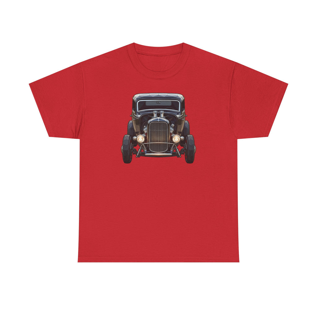 Vintage Hot Rod Front and Rear Tee | Classic Car Graphic Shirt