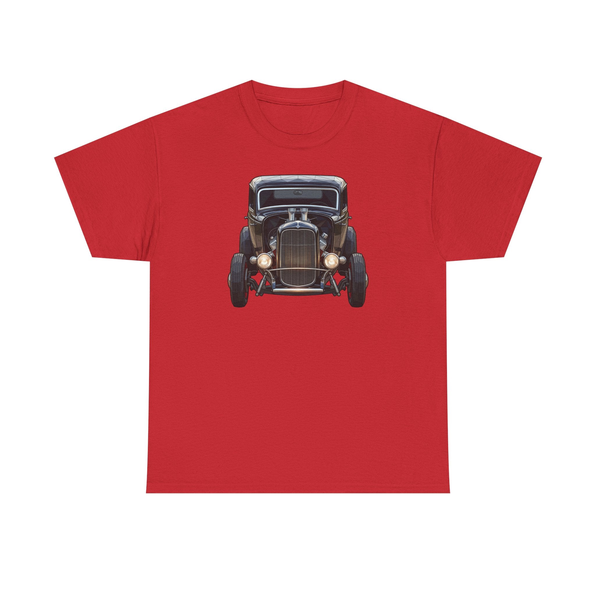 Vintage Hot Rod Front and Rear Tee | Classic Car Graphic Shirt