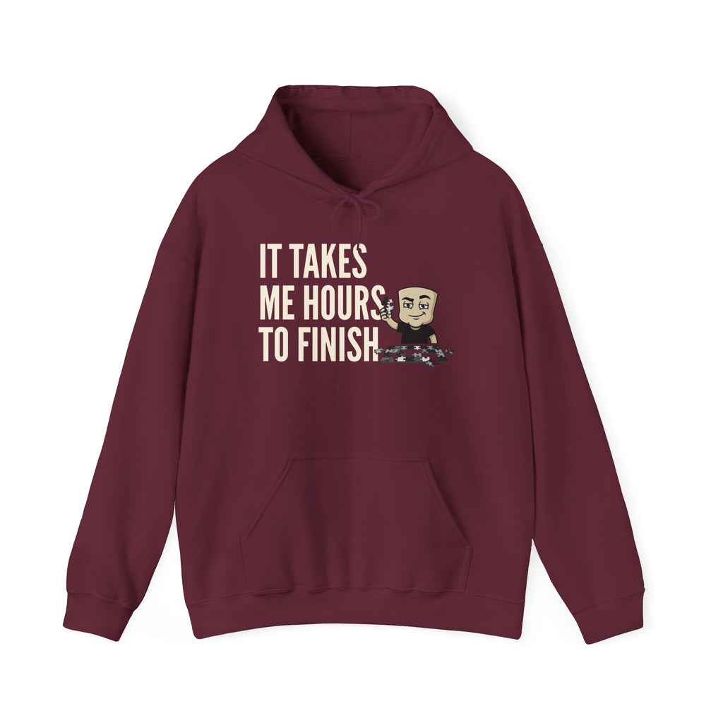 It Takes Me Hours To Finish Hoodie | Funny Chess Gift Adult Humor Naughty Graphic Sweatshirt