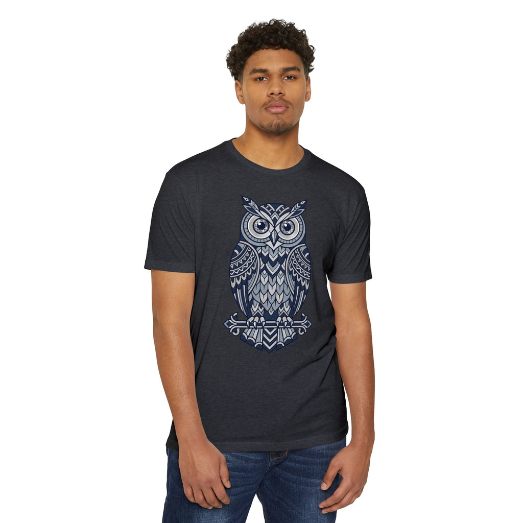 Owl T-Shirt Tribal Boho Woodland Illustration Graphic Tee Owl Lover Gift Nature Art Unisex