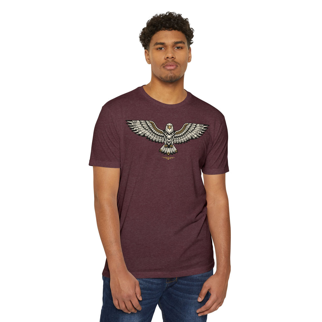 Owl T-Shirt Soaring Flying Owl Illustration Graphic Tee Owl Lover Gift Wildlife Art Unisex