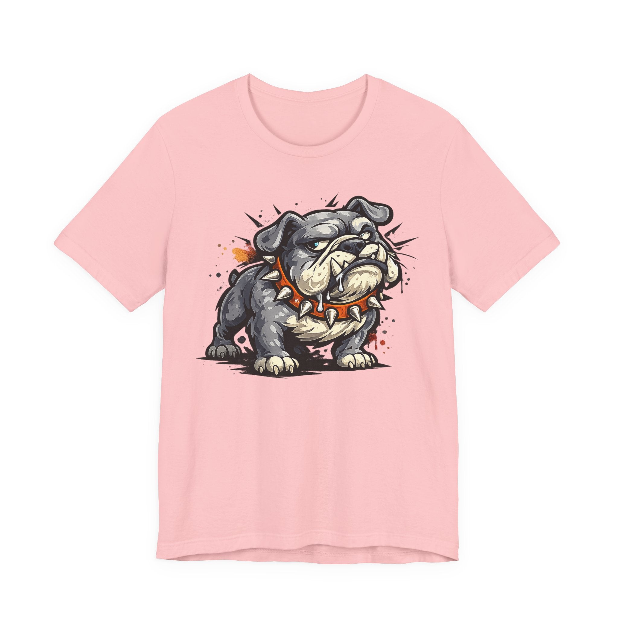 Bulldog Illustration Tee | Tough Cartoon Bulldog Graphic T-Shirt, Fierce Dog Art Unisex Gift