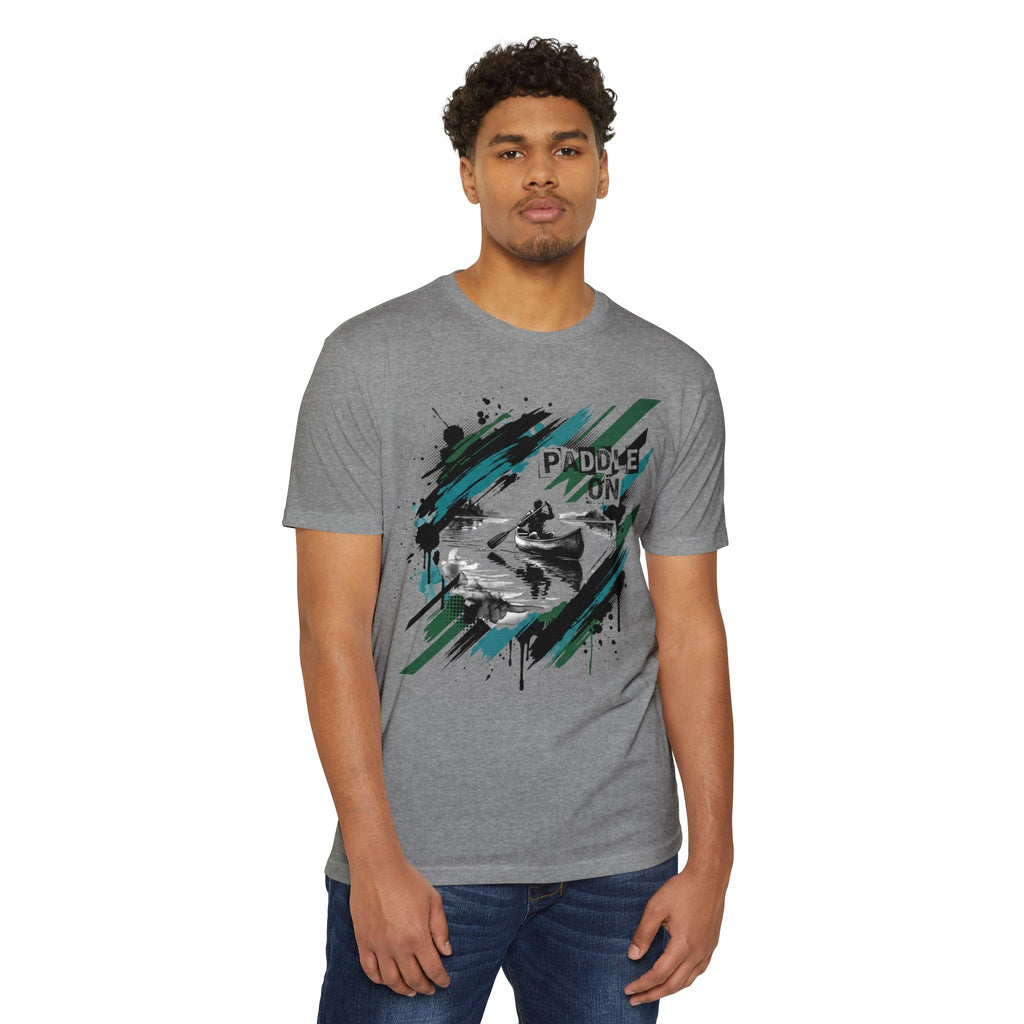 Kayaker T-Shirt Paddle On Kayaking Canoe Graphic Tee Water Sports Paddler Gift Outdoor Adventure Unisex