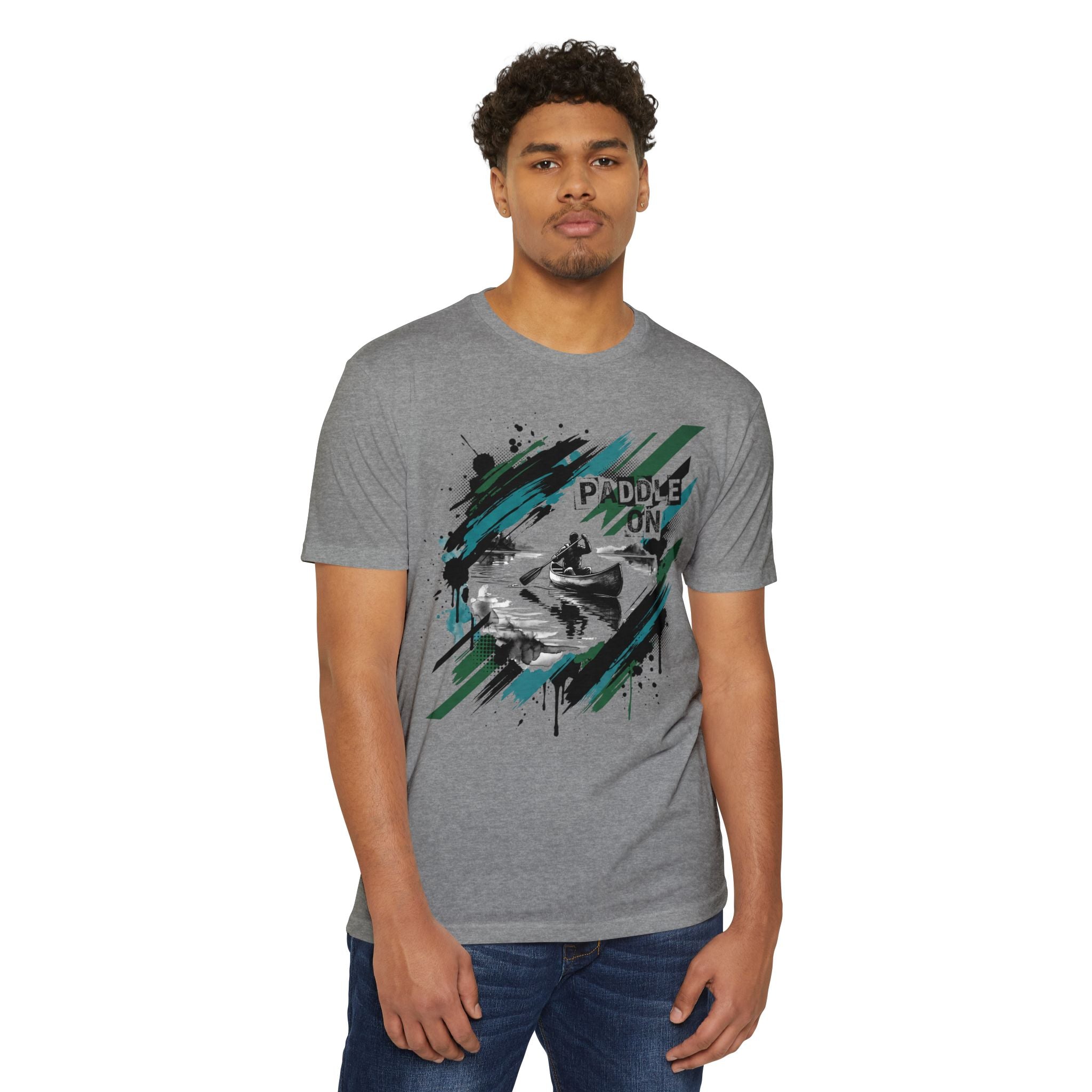 Kayaker T-Shirt Paddle On Kayaking Canoe Graphic Tee Water Sports Paddler Gift Outdoor Adventure Unisex