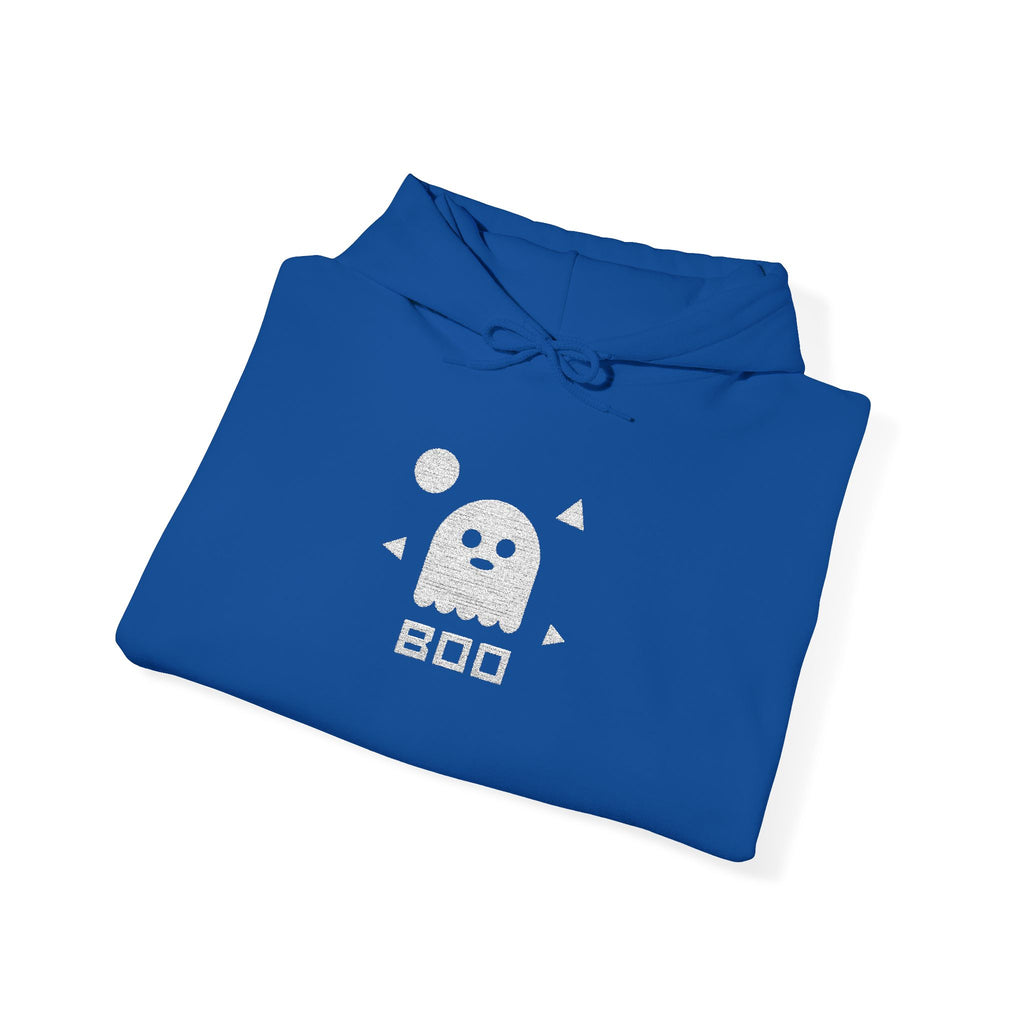 Pixel Ghost Hoodie | Cute Retro 8-Bit Boo Ghost Sweatshirt, Unisex Gamer Halloween Gift Pullover