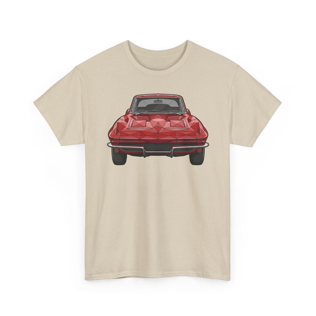 Retro Split Window Sports Coupe T-Shirt | Front and Rear View