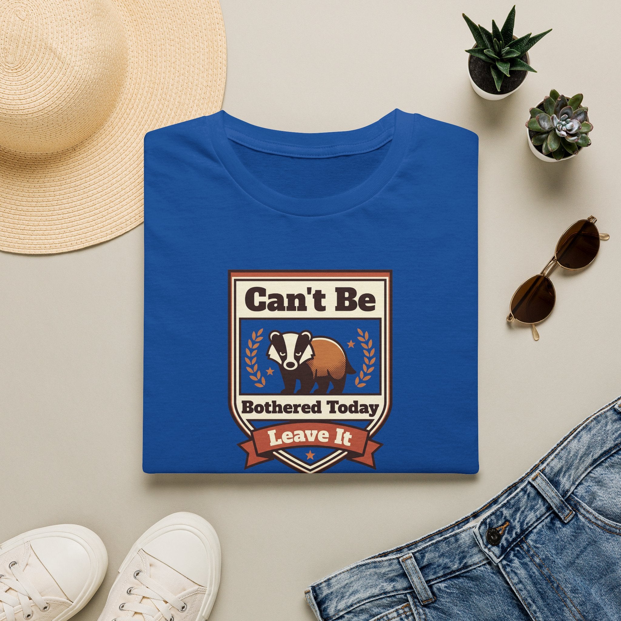 Can't Be Bothered Today Leave It T-Shirt | Badger Graphic Tee