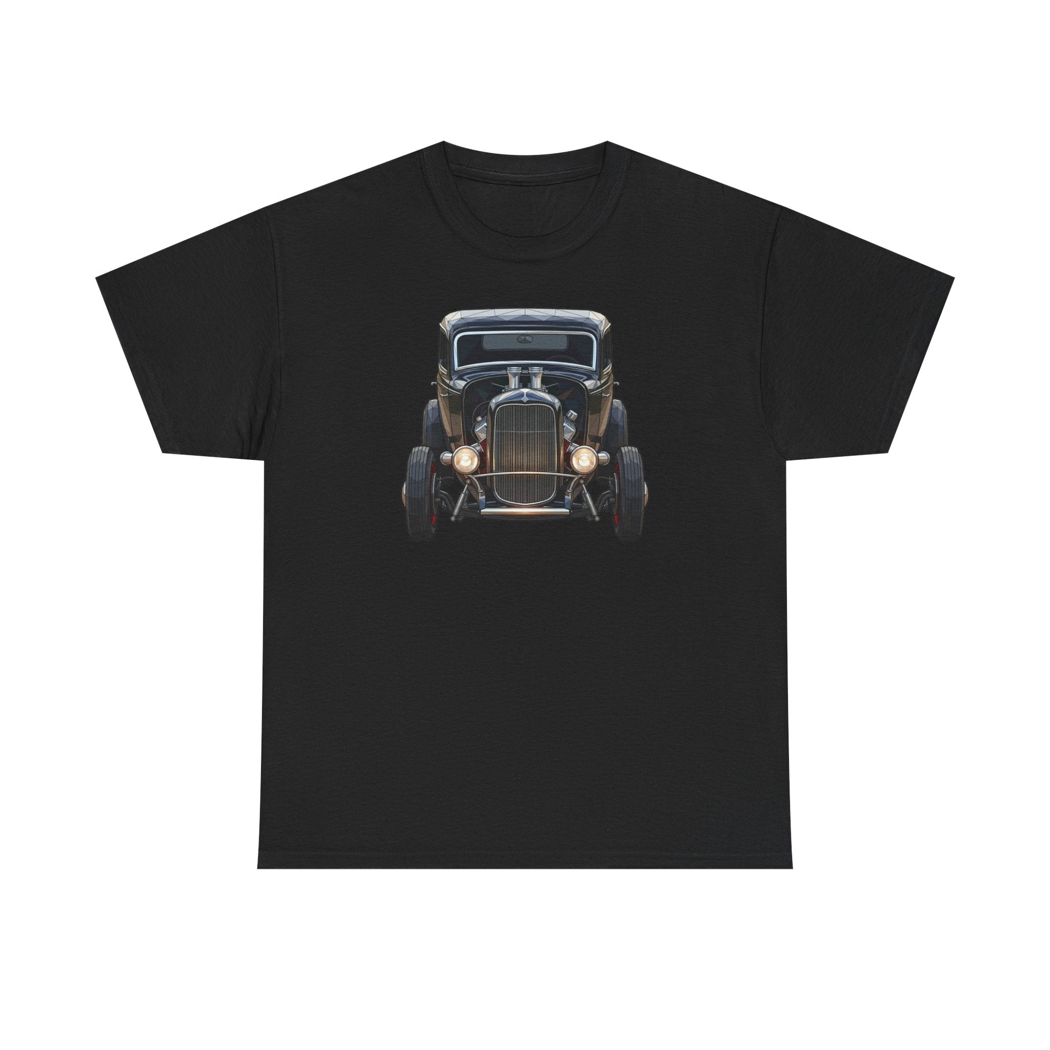 Vintage Hot Rod Front and Rear Tee | Classic Car Graphic Shirt