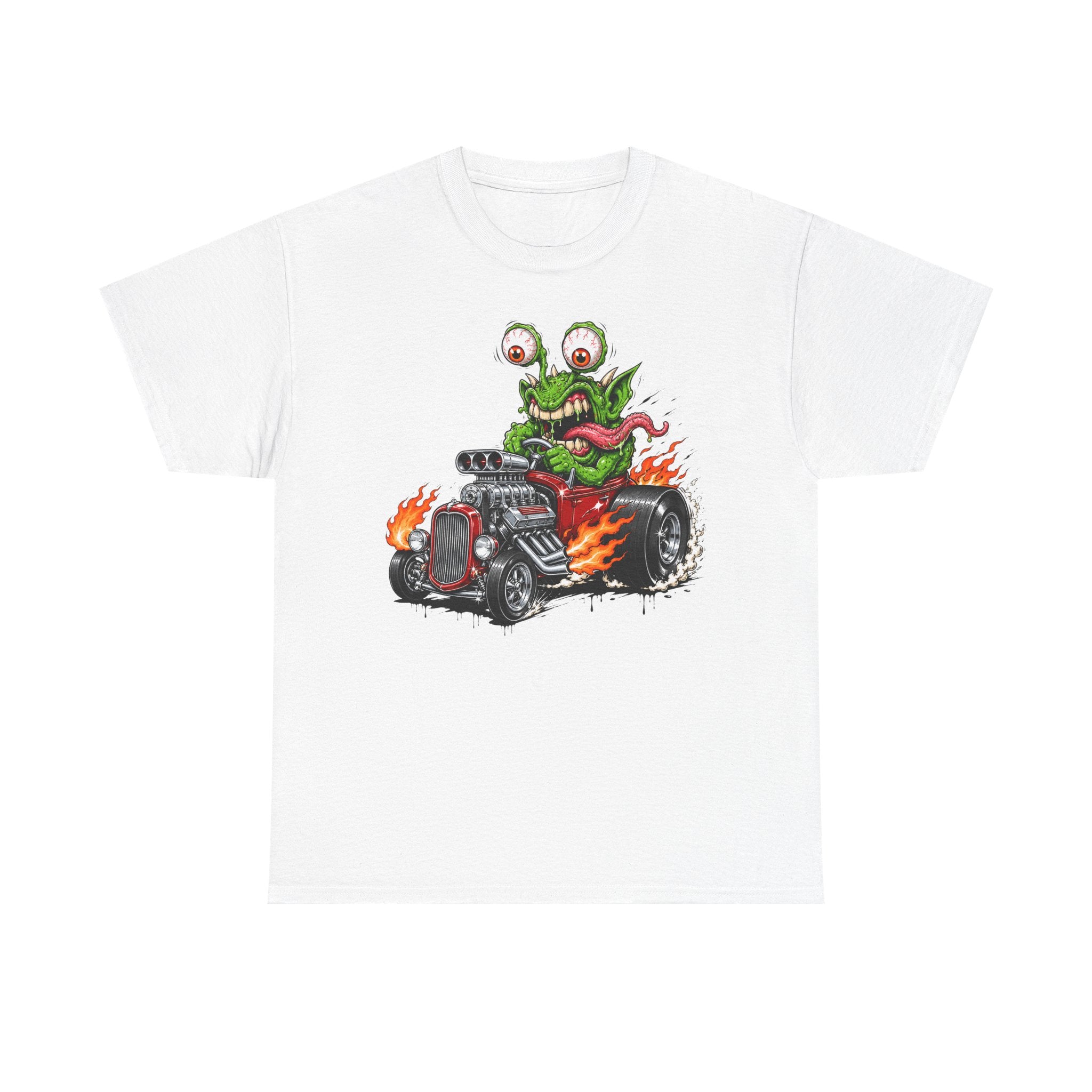 Wild-Eyed Monster Hot Rod Tee | Kustom Kulture Car Art, Unisex Retro Graphic T-Shirt Gift