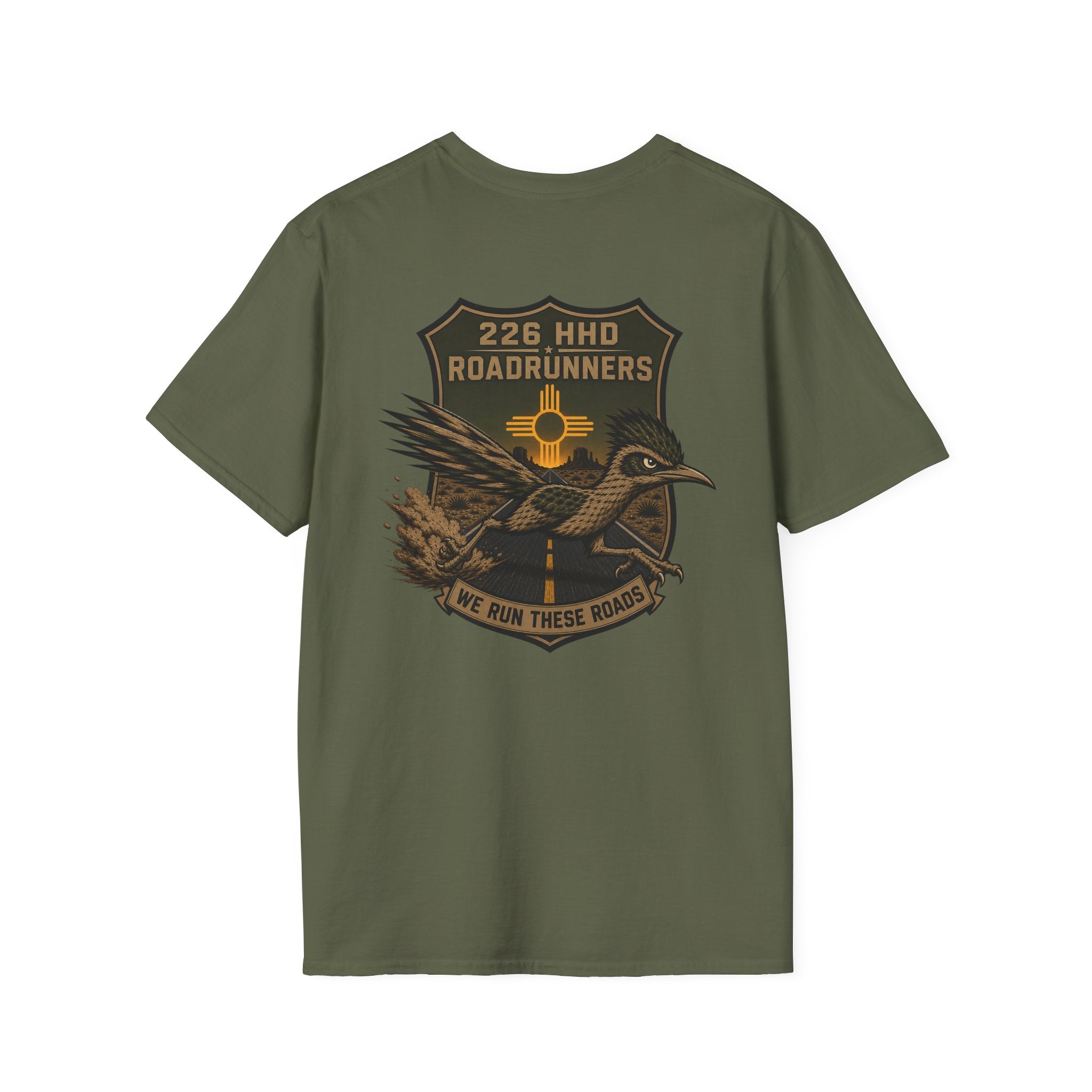 226HHD Roadrunners Tshirt - 100% Cotton Green or Black