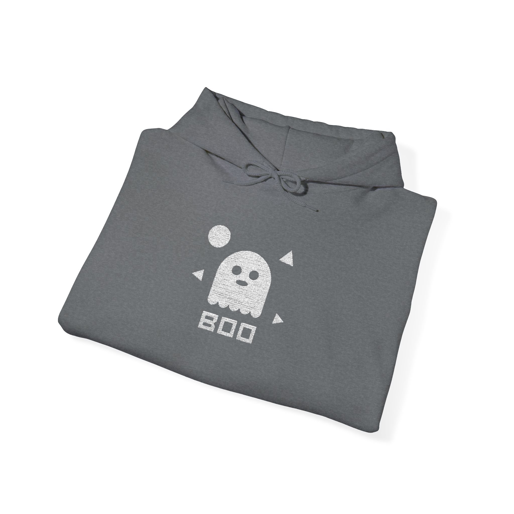 Pixel Ghost Hoodie | Cute Retro 8-Bit Boo Ghost Sweatshirt, Unisex Gamer Halloween Gift Pullover