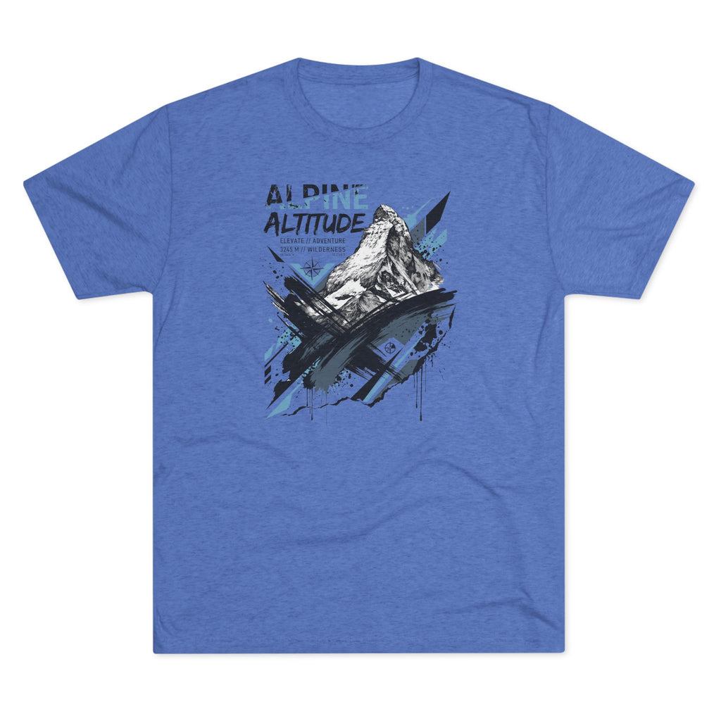 Alpine Altitude T-Shirt Mountain Peak Illustration Graphic Tee Hiking Gift Outdoor Nature Adventure Unisex