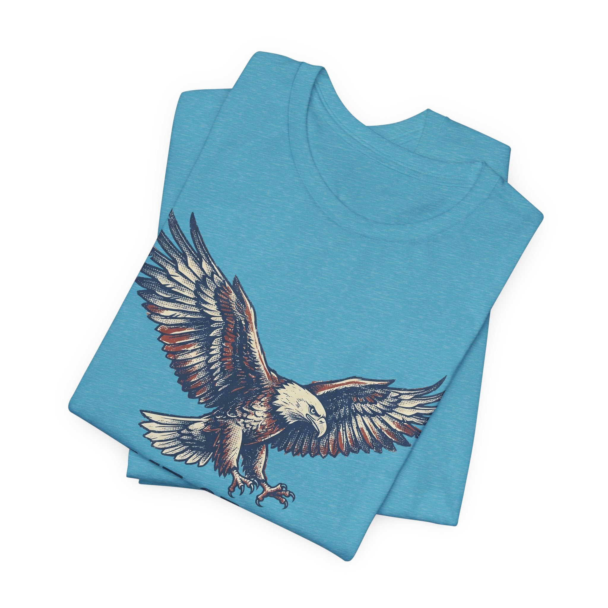 Home of the Brave Bald Eagle T-Shirt — Patriotic Americana Graphic Tee