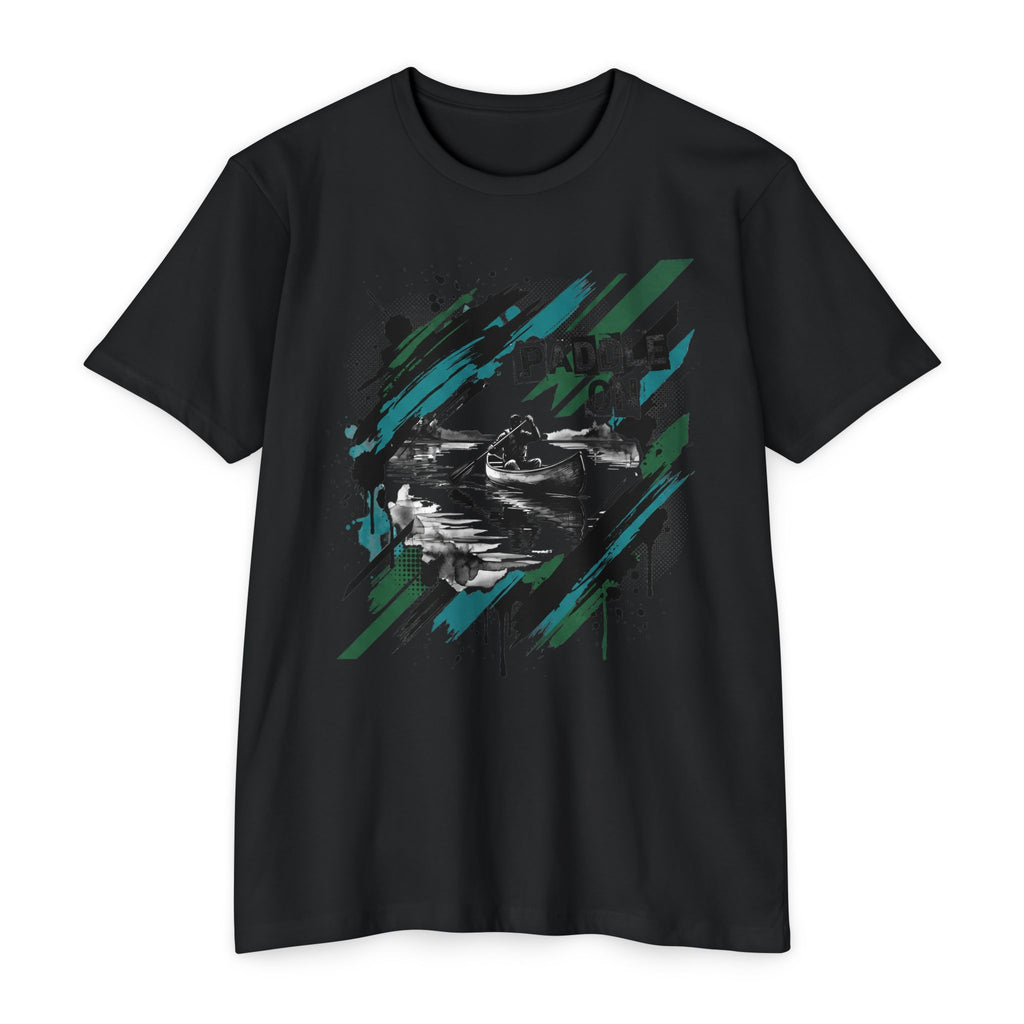 Kayaker T-Shirt Paddle On Kayaking Canoe Graphic Tee Water Sports Paddler Gift Outdoor Adventure Unisex