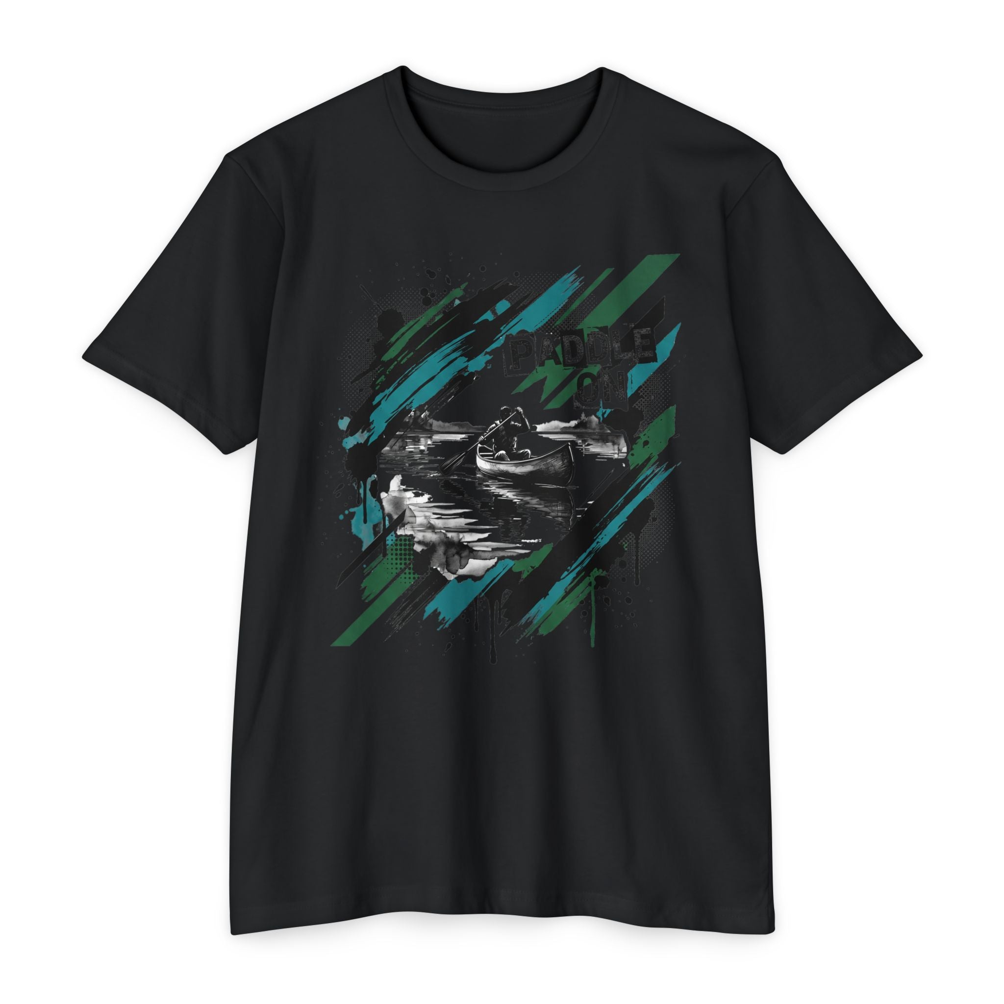 Kayaker T-Shirt Paddle On Kayaking Canoe Graphic Tee Water Sports Paddler Gift Outdoor Adventure Unisex