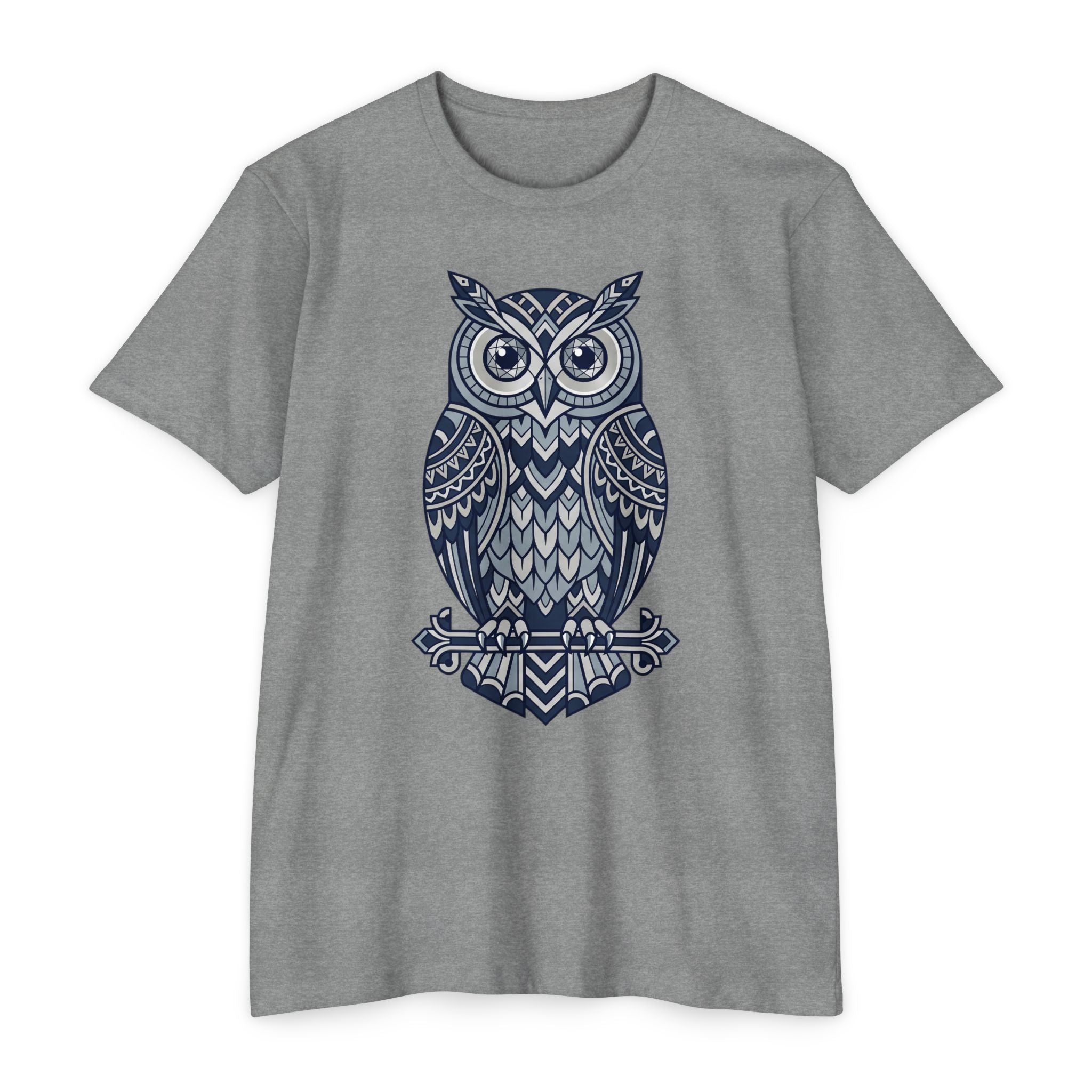 Owl T-Shirt Tribal Boho Woodland Illustration Graphic Tee Owl Lover Gift Nature Art Unisex