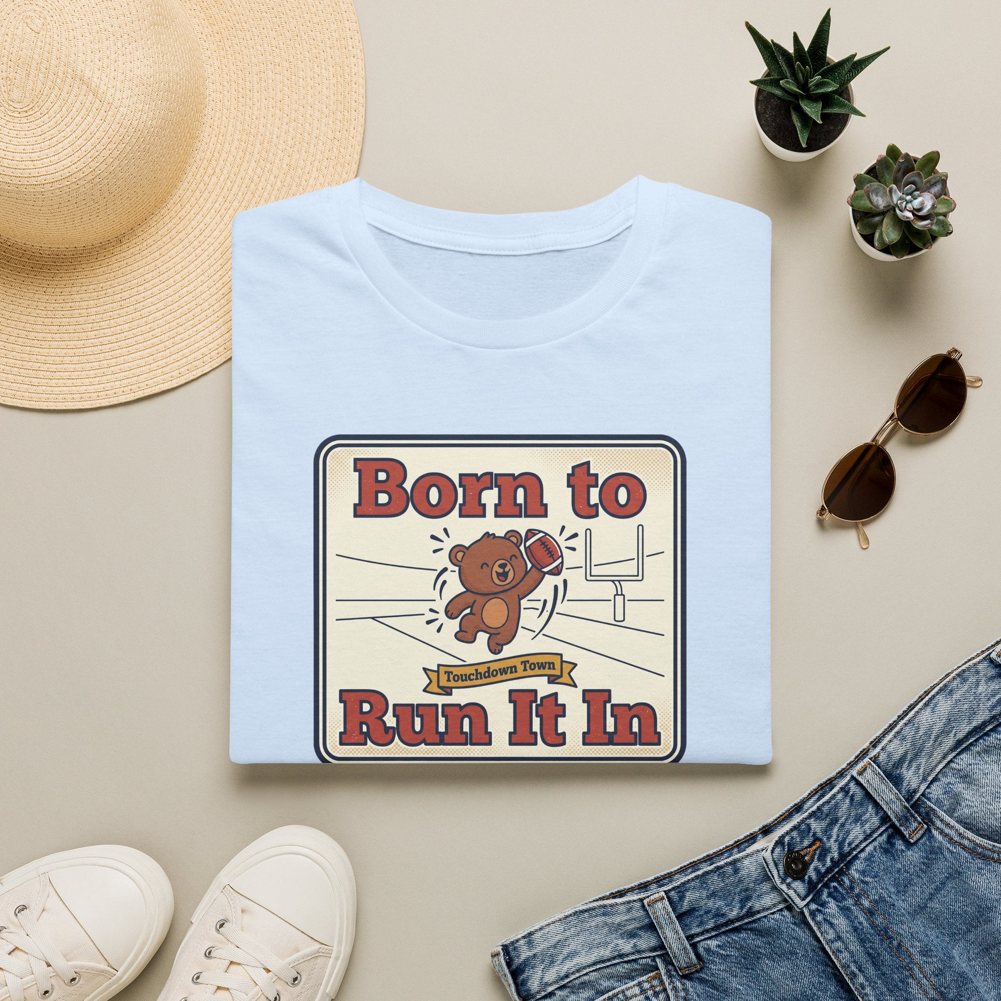 Funny Sports Bear T-Shirt | Cute Game Day Humor Graphic Tee