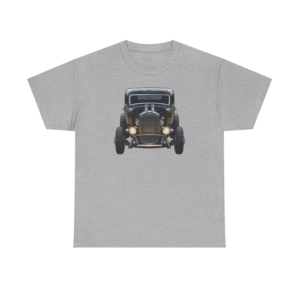 Vintage Hot Rod Front and Rear Tee | Classic Car Graphic Shirt