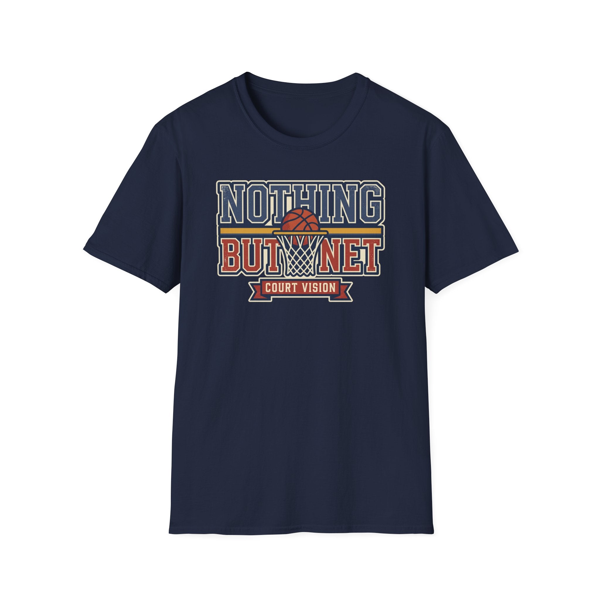 Basketball T-Shirt | Retro Hoops Court Vision Graphic Tee