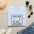 Funny Goose T-Shirt | I Will Bite Honking Goose Warning Graphic Tee | Funny Goose Lover Gift