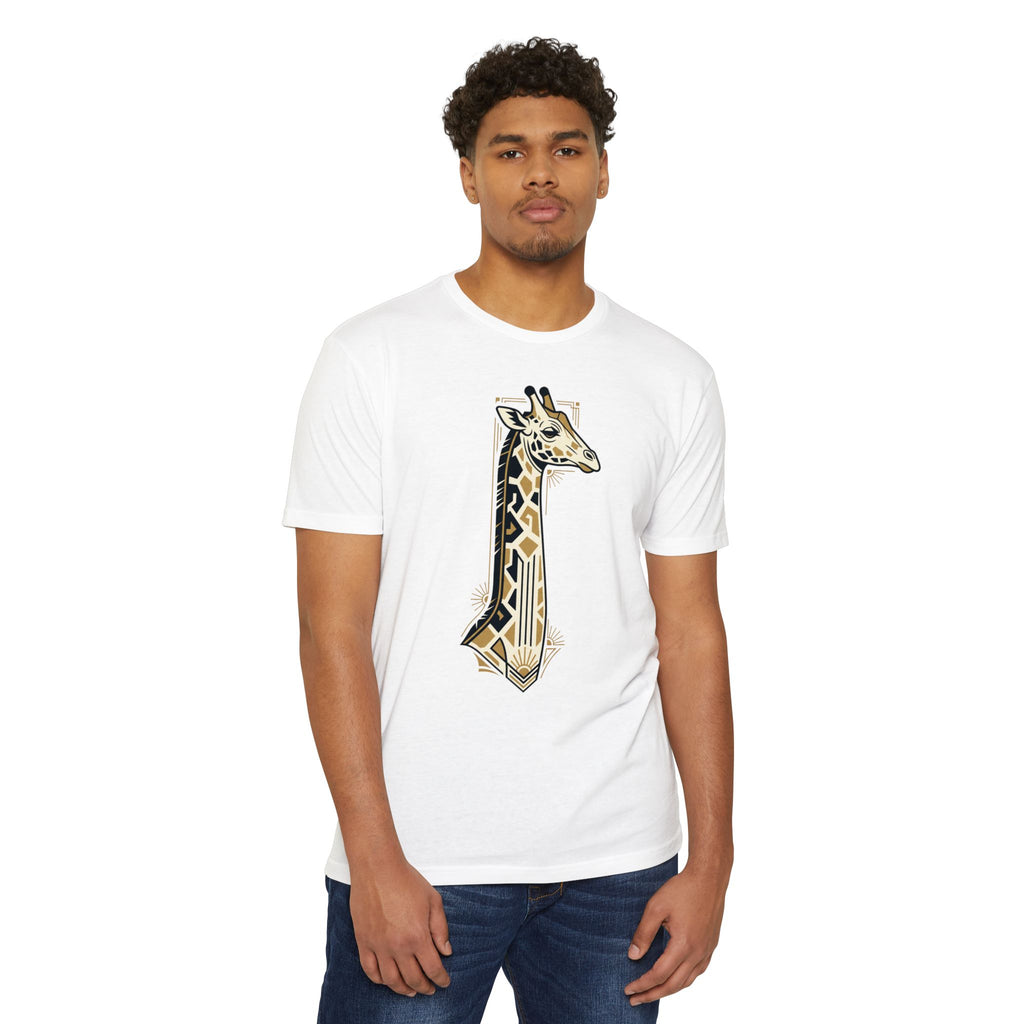 Giraffe T-Shirt Art Deco Geometric Safari Illustration Graphic Tee Animal Lover Gift Unisex