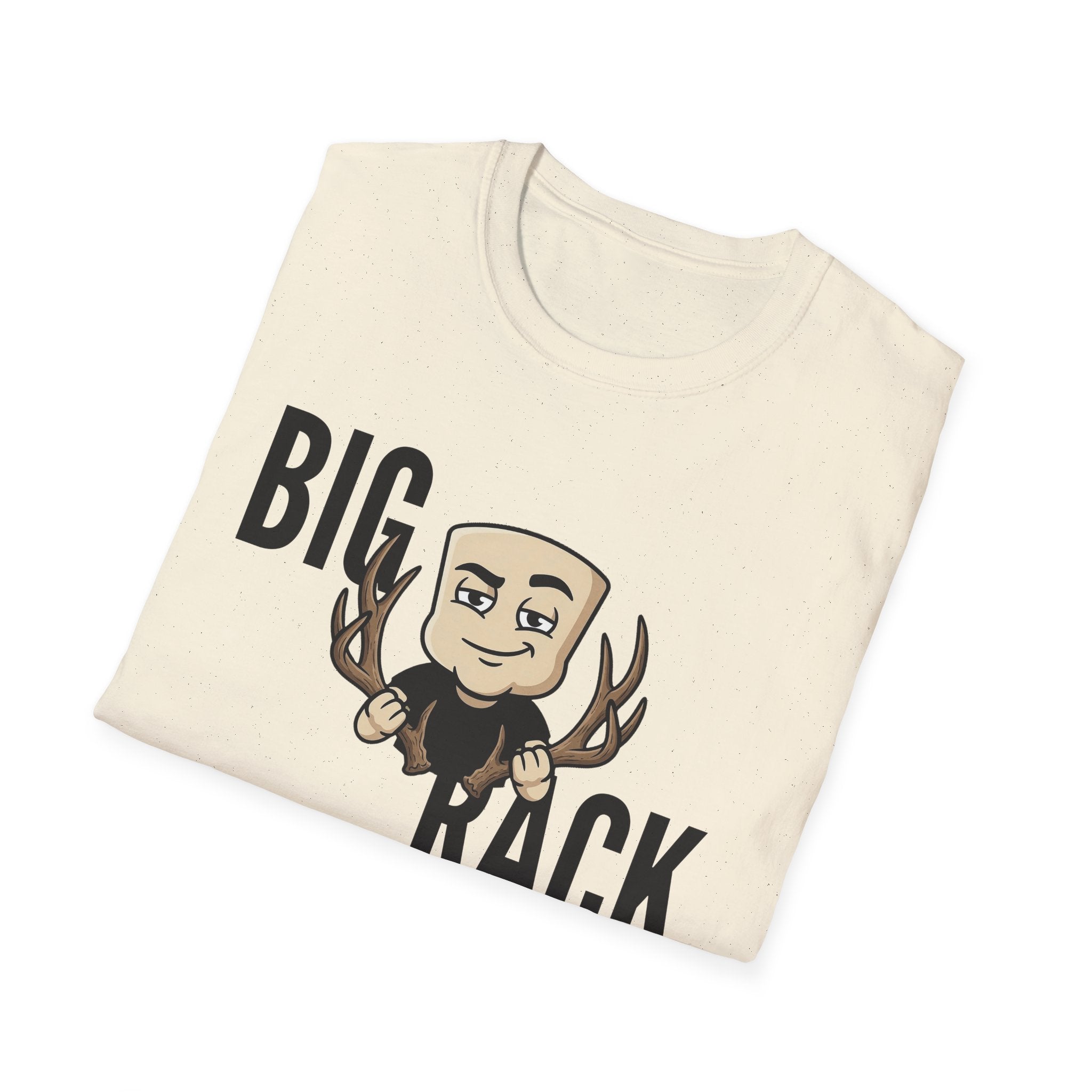 Big Rack T-Shirt, Funny Deer Hunting Tee, Buck Antler Hunter Gift Shirt, Sarcastic Outdoorsman Humor Tee for Men & Women