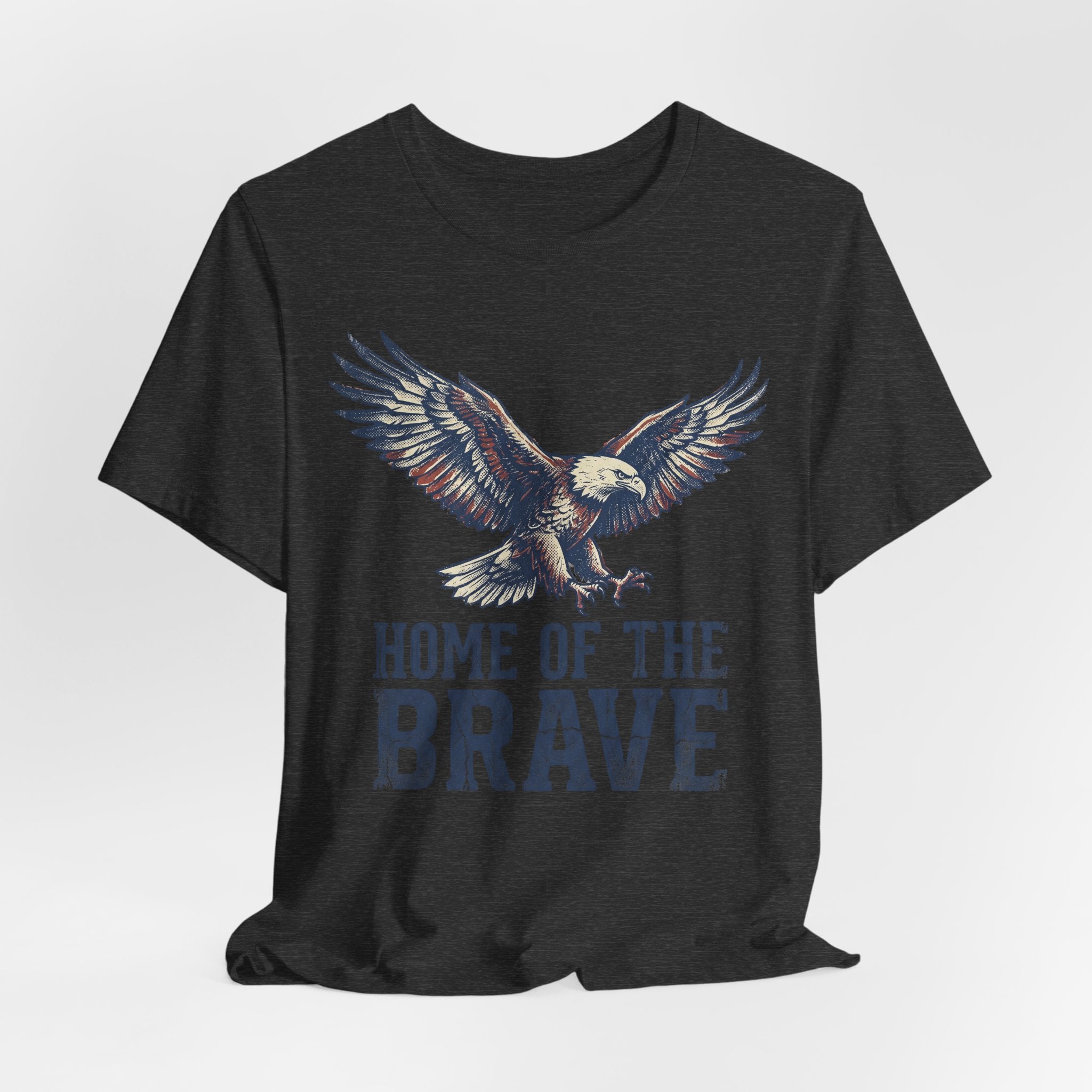 Home of the Brave Bald Eagle T-Shirt — Patriotic Americana Graphic Tee