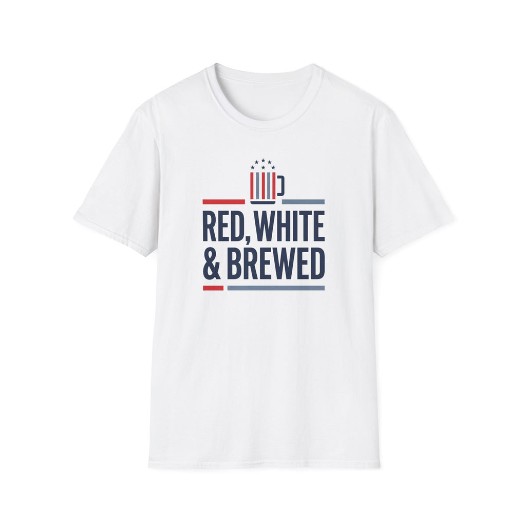 Red White & Brewed T-Shirt | Patriotic Beer Lover Tee, 4th of July Gift, Independence Day Unisex Shirt, USA Pride Graphic Tee