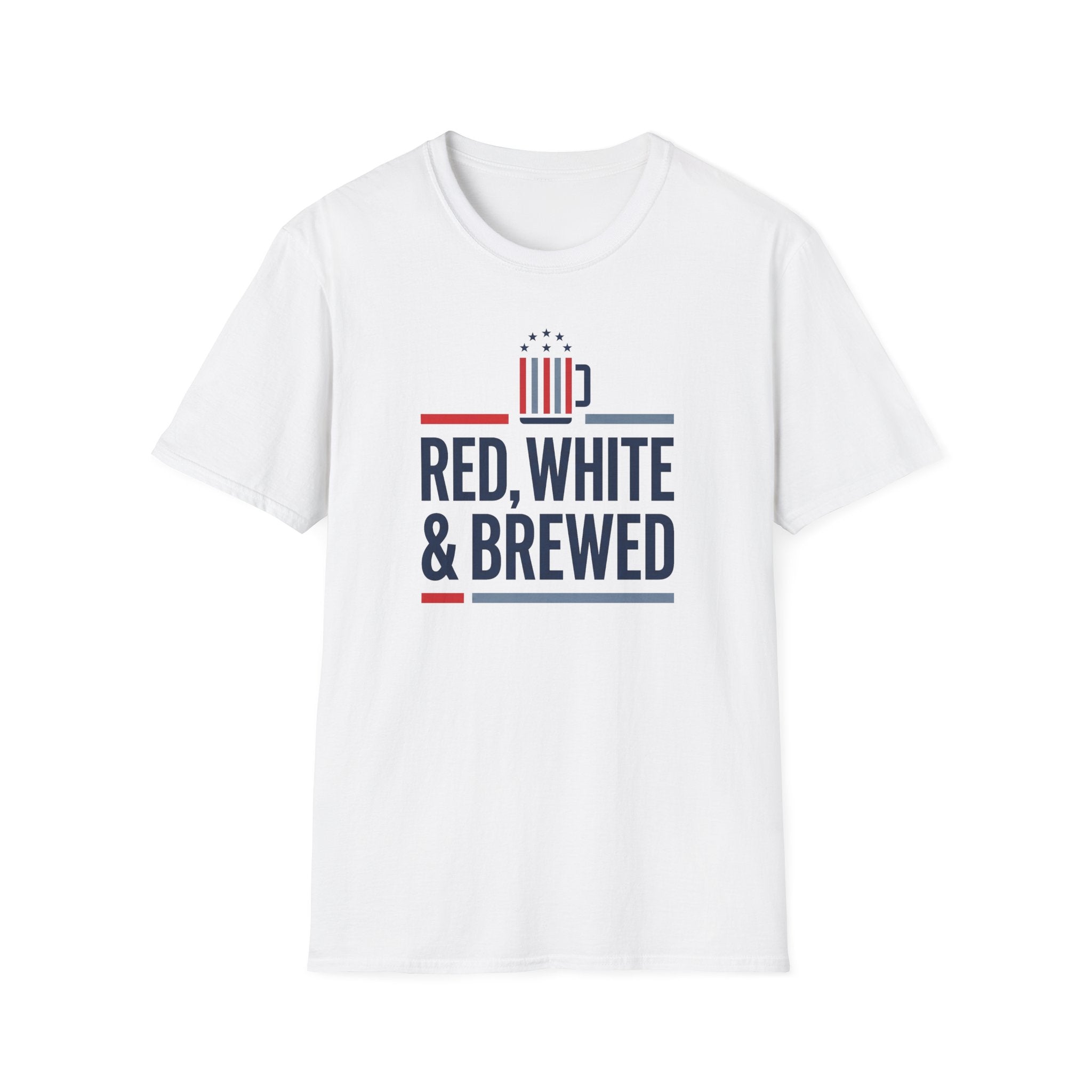 Red White & Brewed T-Shirt | Patriotic Beer Lover Tee, 4th of July Gift, Independence Day Unisex Shirt, USA Pride Graphic Tee