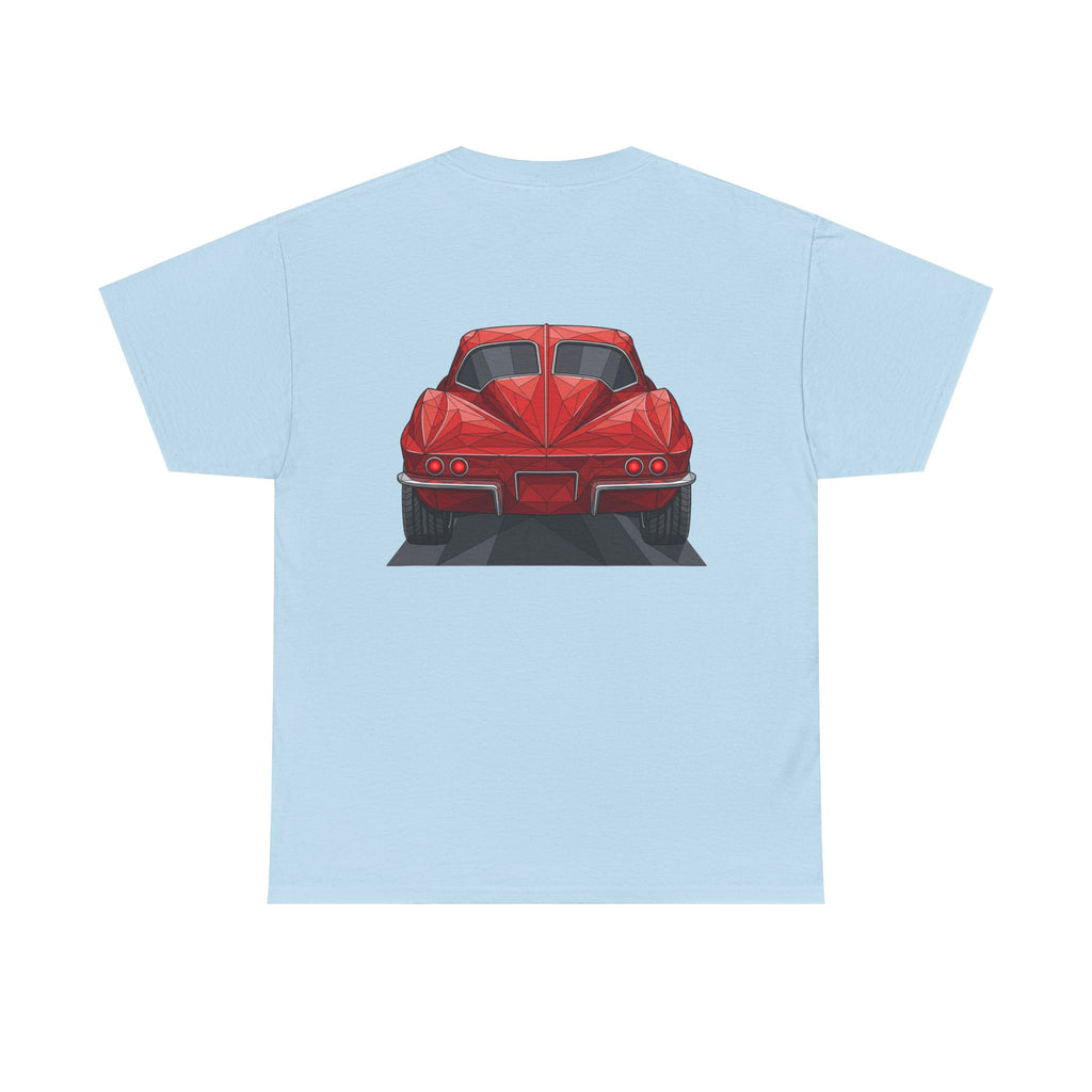 Retro Split Window Sports Coupe T-Shirt | Front and Rear View