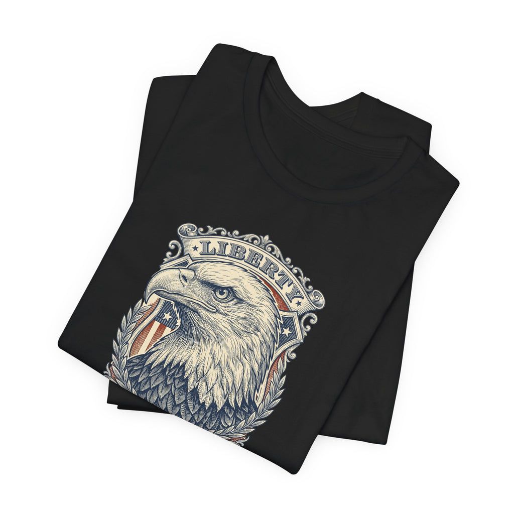 Liberty Bald Eagle tee | Eagle Head Graphic Shirt, E Pluribus Unum design