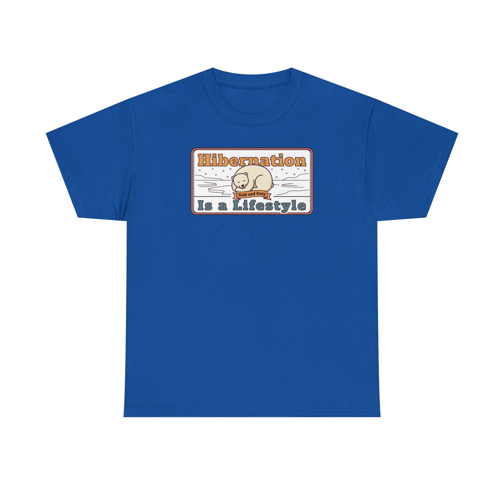 Hibernation Is a Lifestyle T-Shirt | Sloth Nap Illustration