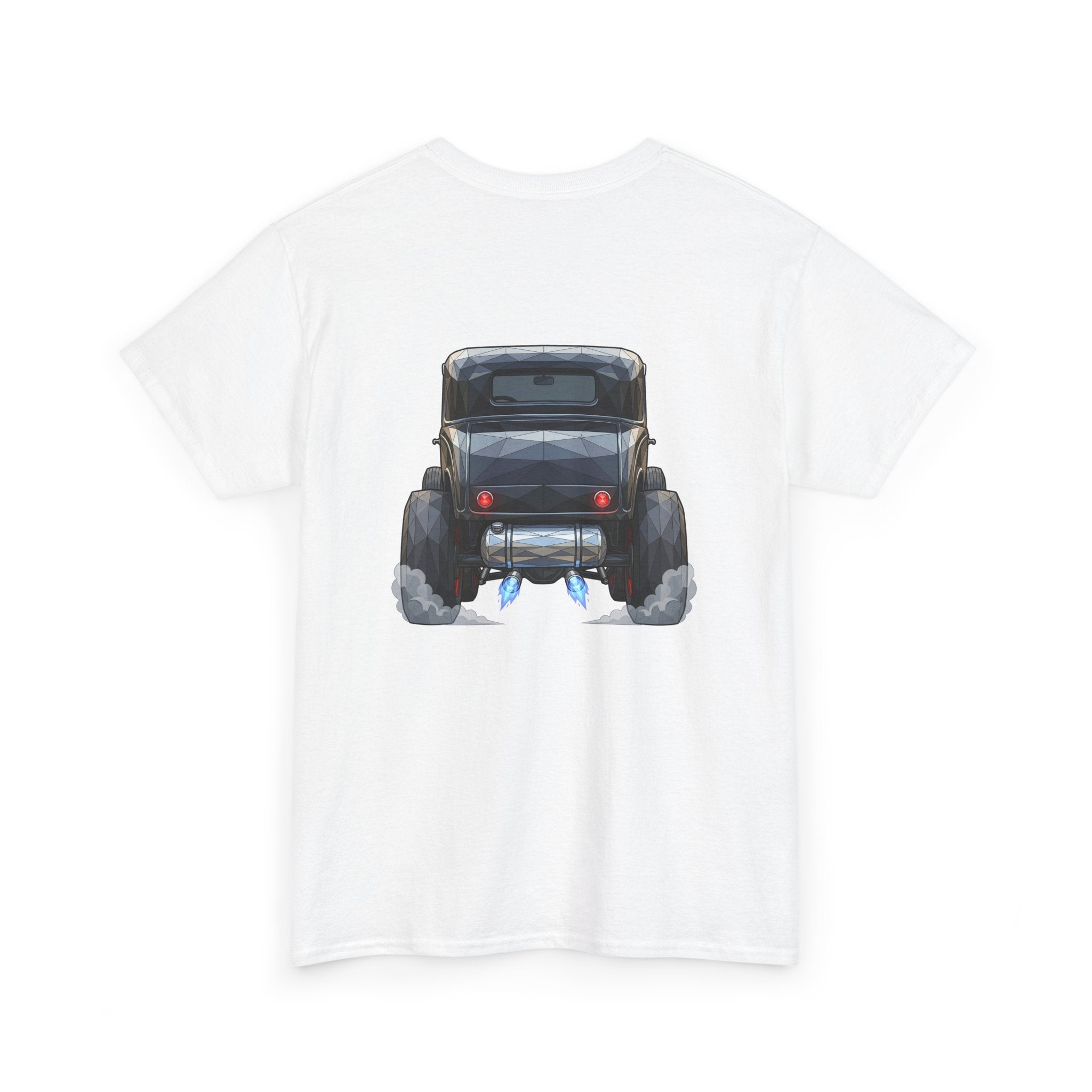 Vintage Hot Rod Front and Rear Tee | Classic Car Graphic Shirt