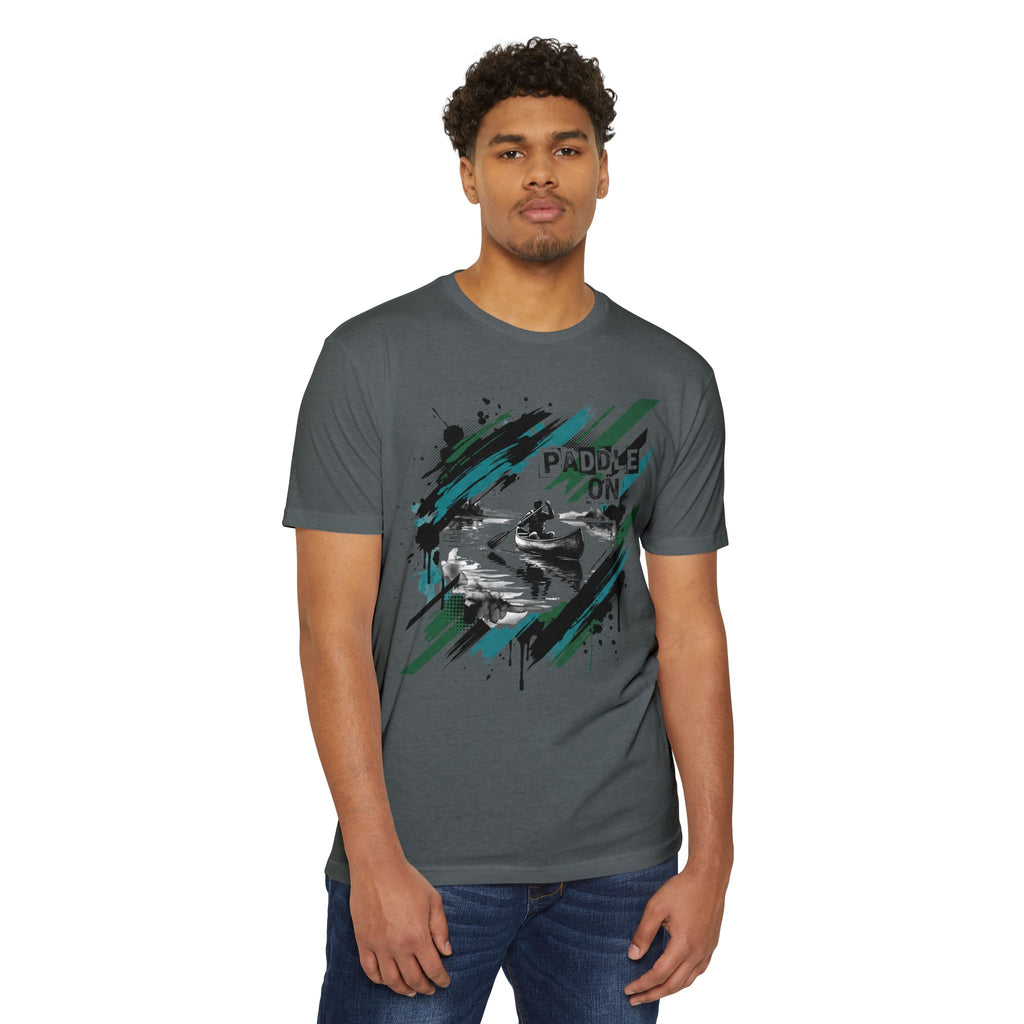 Kayaker T-Shirt Paddle On Kayaking Canoe Graphic Tee Water Sports Paddler Gift Outdoor Adventure Unisex