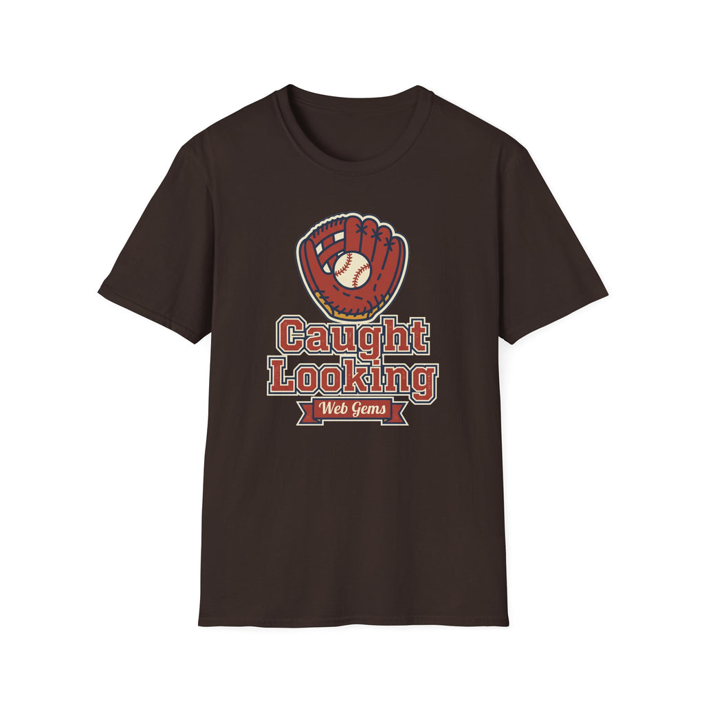 Baseball T-Shirt | Vintage Caught Looking Glove Graphic Tee