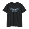 Custom Camera T-Shirt Personalized Winged Camera Emblem Tee Add Your Name or Motto Photographer Gift