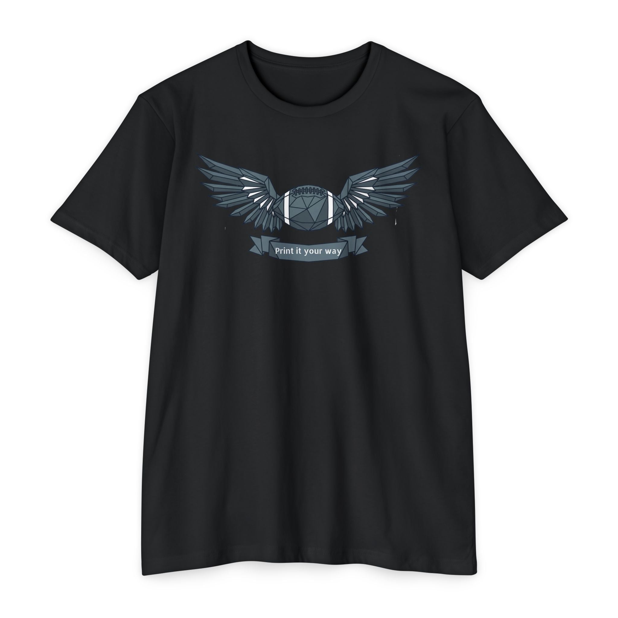 Custom Camera T-Shirt Personalized Winged Camera Emblem Tee Add Your Name or Motto Photographer Gift