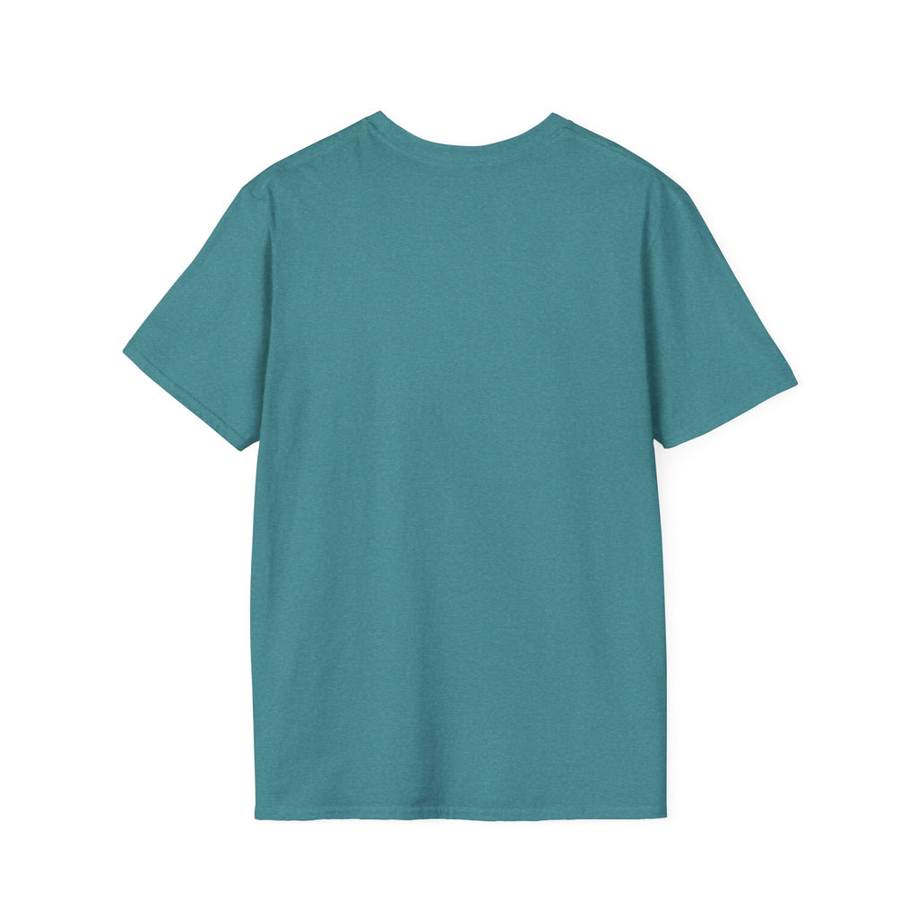 Teal crewneck T-shirt, plain front