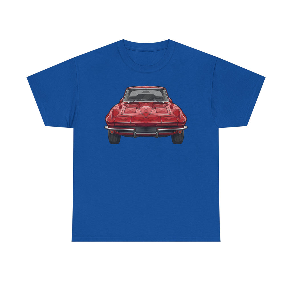 Retro Split Window Sports Coupe T-Shirt | Front and Rear View