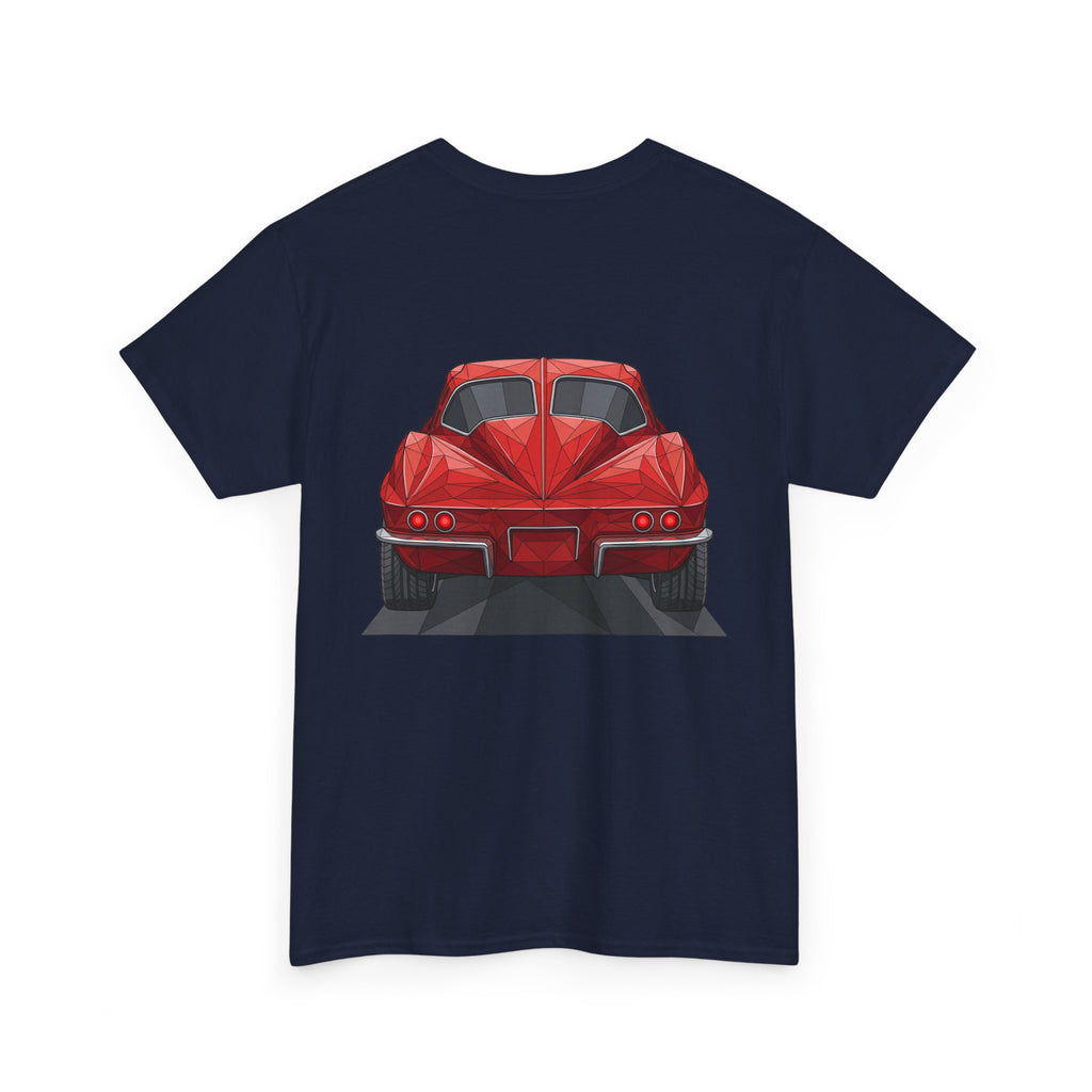 Retro Split Window Sports Coupe T-Shirt | Front and Rear View